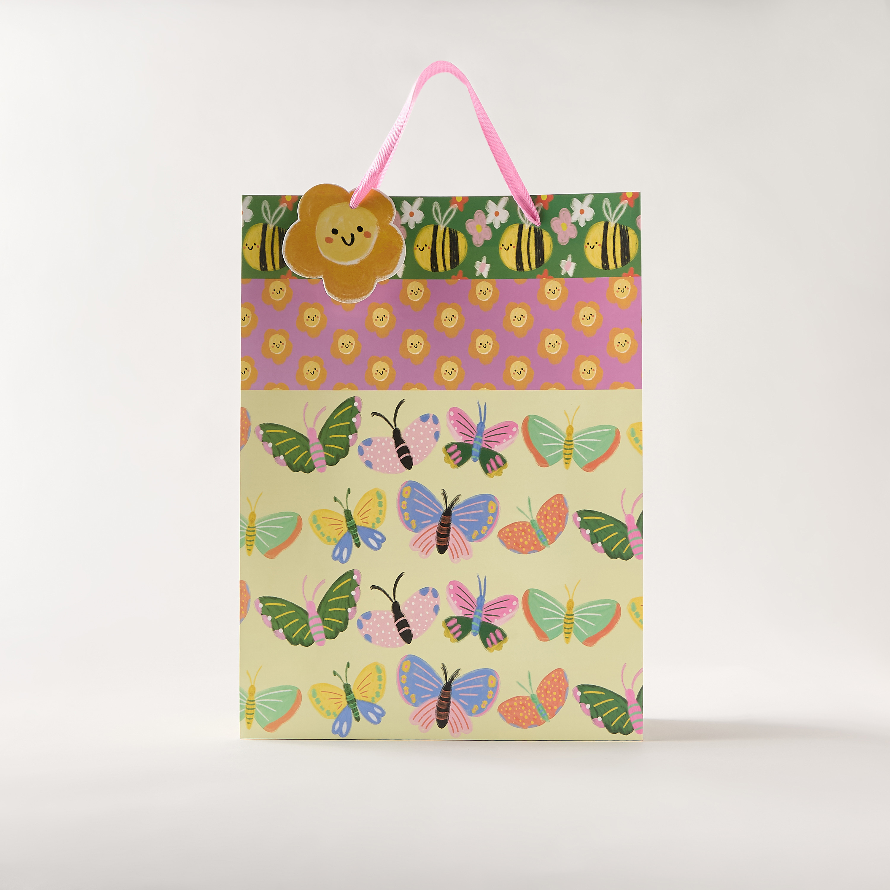Findz Butterfly Print Gift Bag with Handles-household-giftingaccessories-giftings-image-1