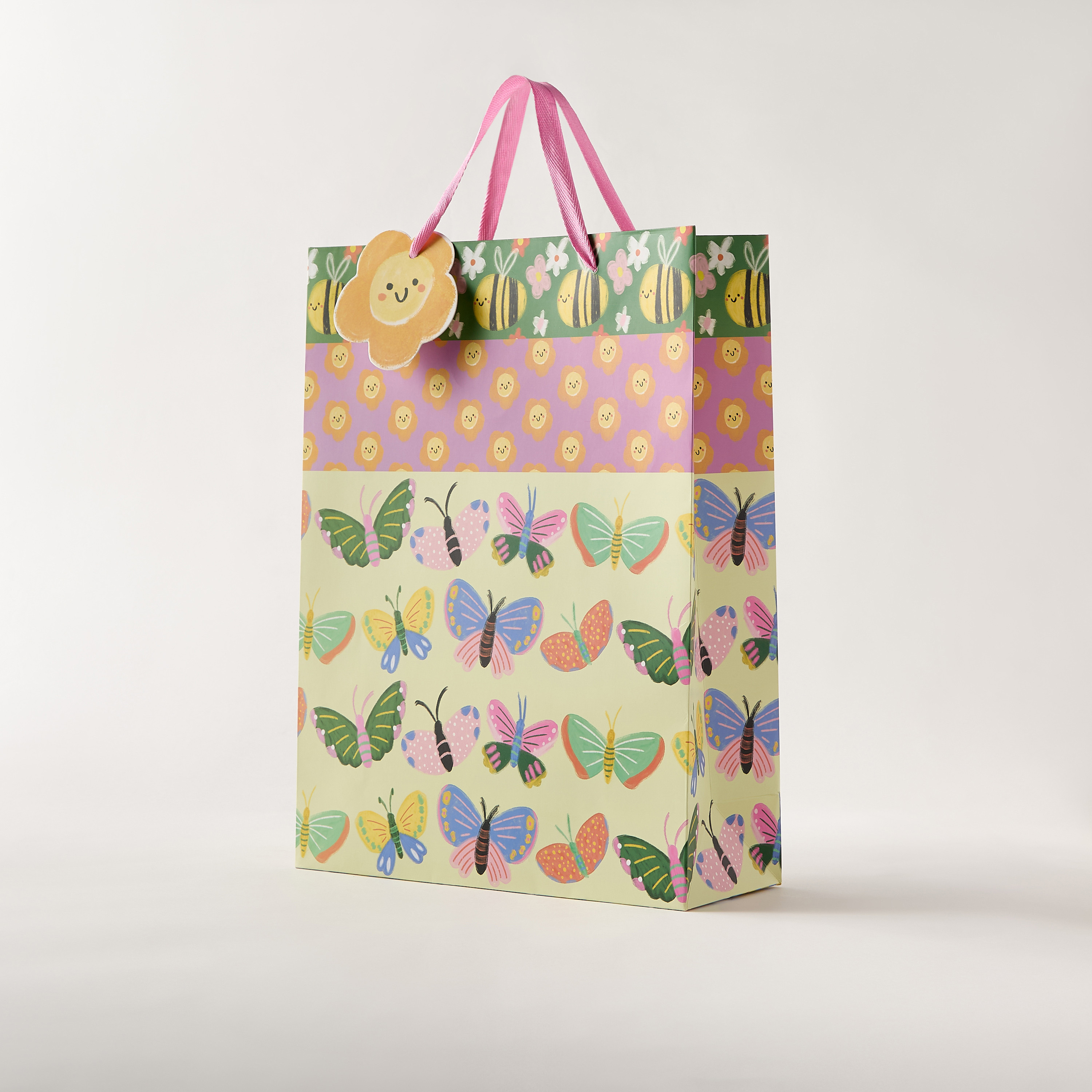 شنطة هدايا بطبعات فراشة مع مقابض من فايندز-household-giftingaccessories-giftings-image-2