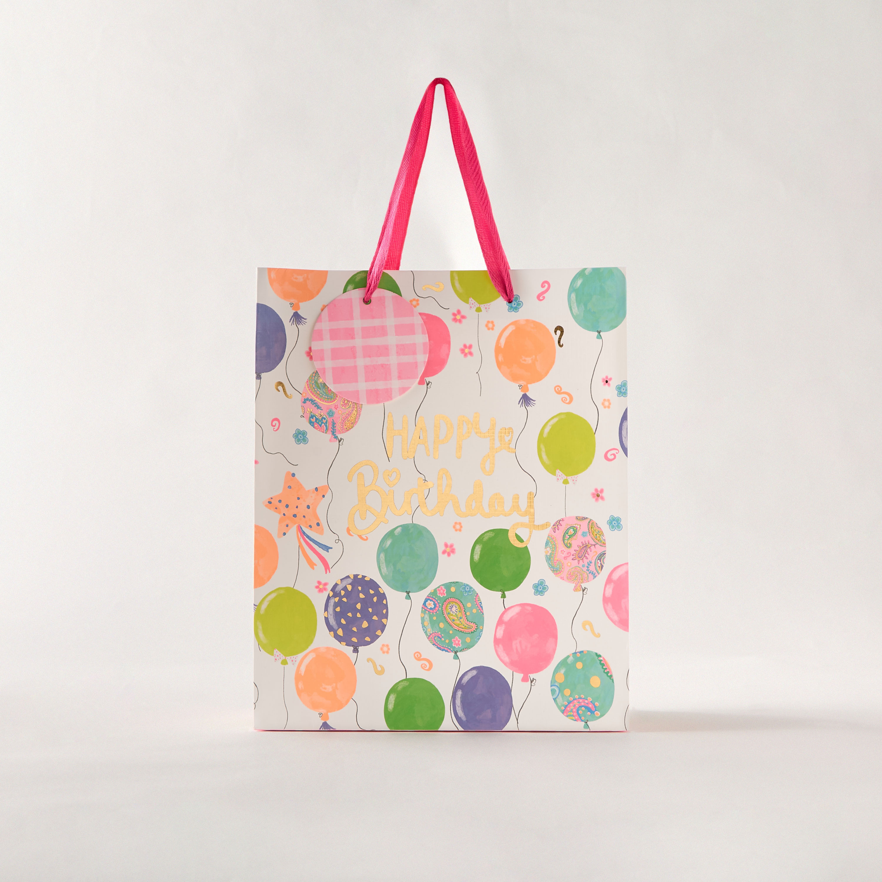 Findz Happy Birthday Print Paper Gift Bag - 18x10x23 cms-household-giftingaccessories-giftings-image-1