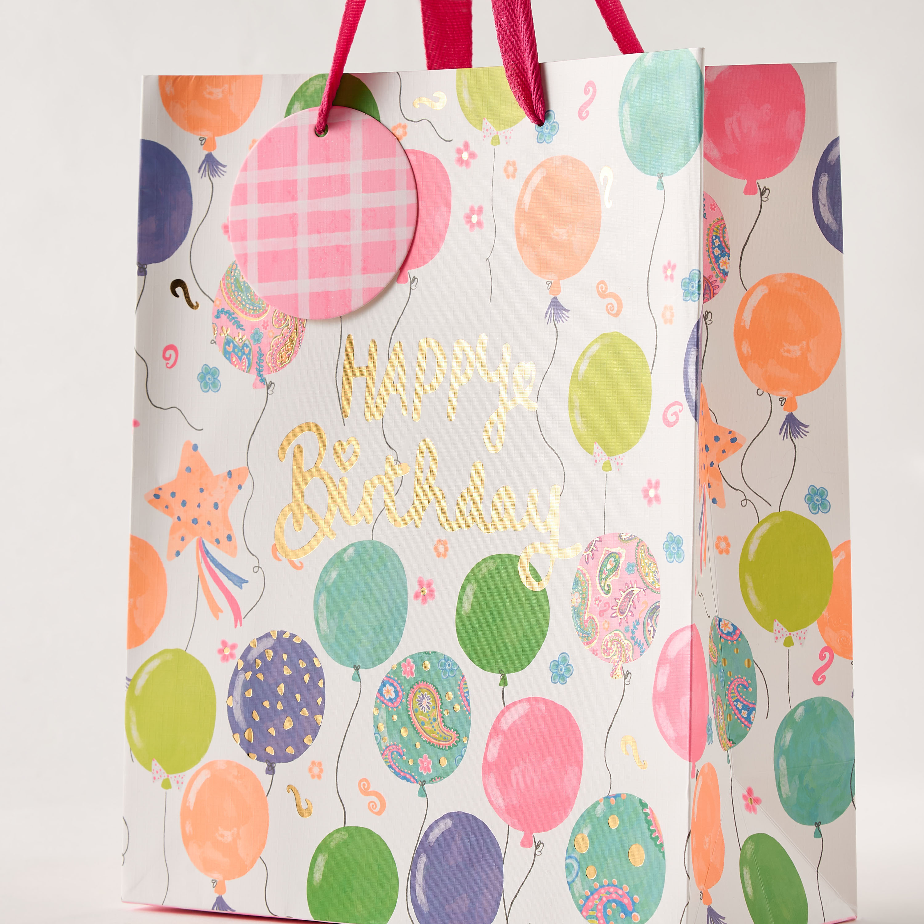 Findz Happy Birthday Print Paper Gift Bag - 18x10x23 cms-household-giftingaccessories-giftings-image-3