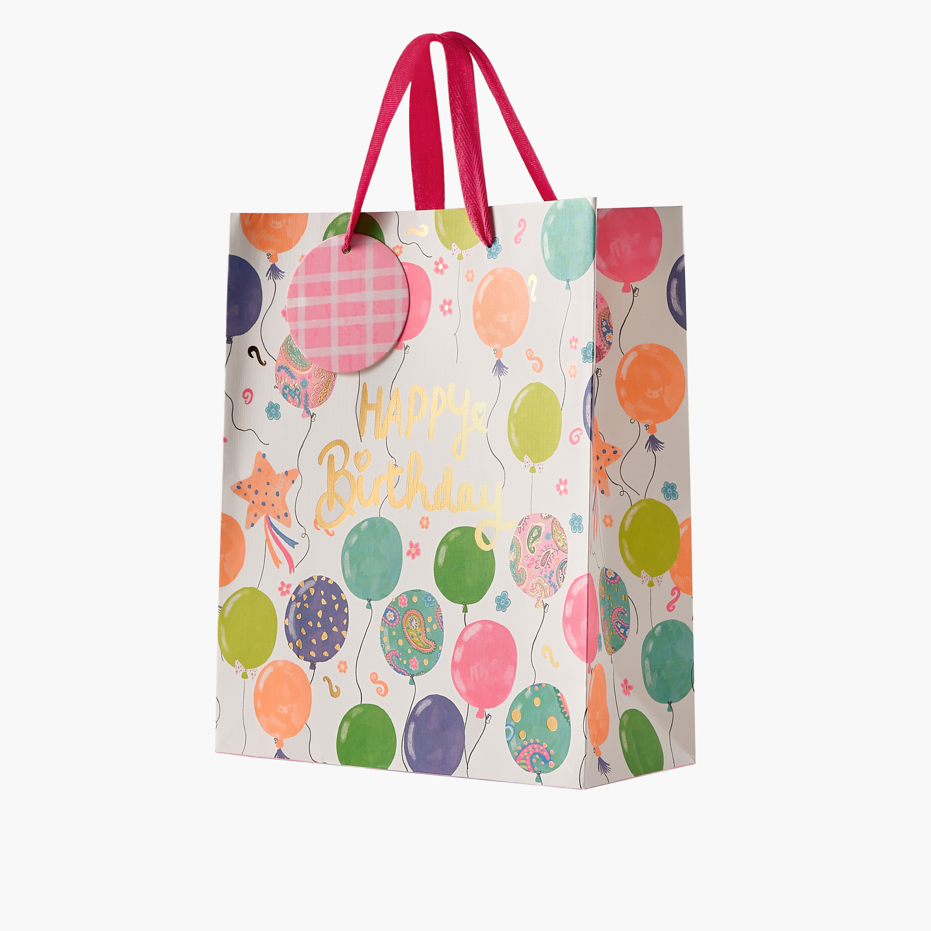 Findz Happy Birthday Print Paper Gift Bag - 26x12x32 cms-household-giftingaccessories-giftings-image-2