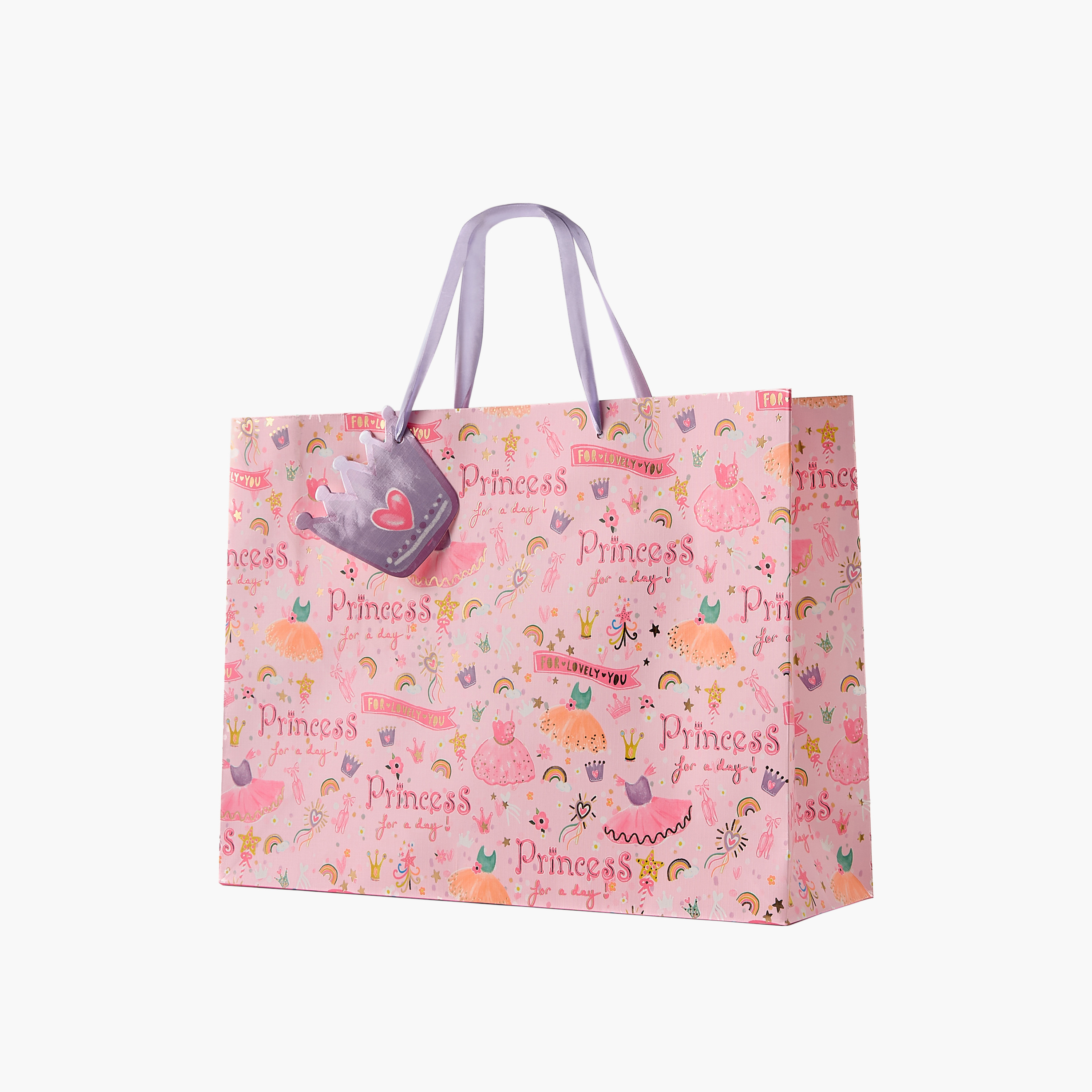 Findz Princess Print Paper Gift Bag - 31x12x26 cms-household-giftingaccessories-giftings-image-2