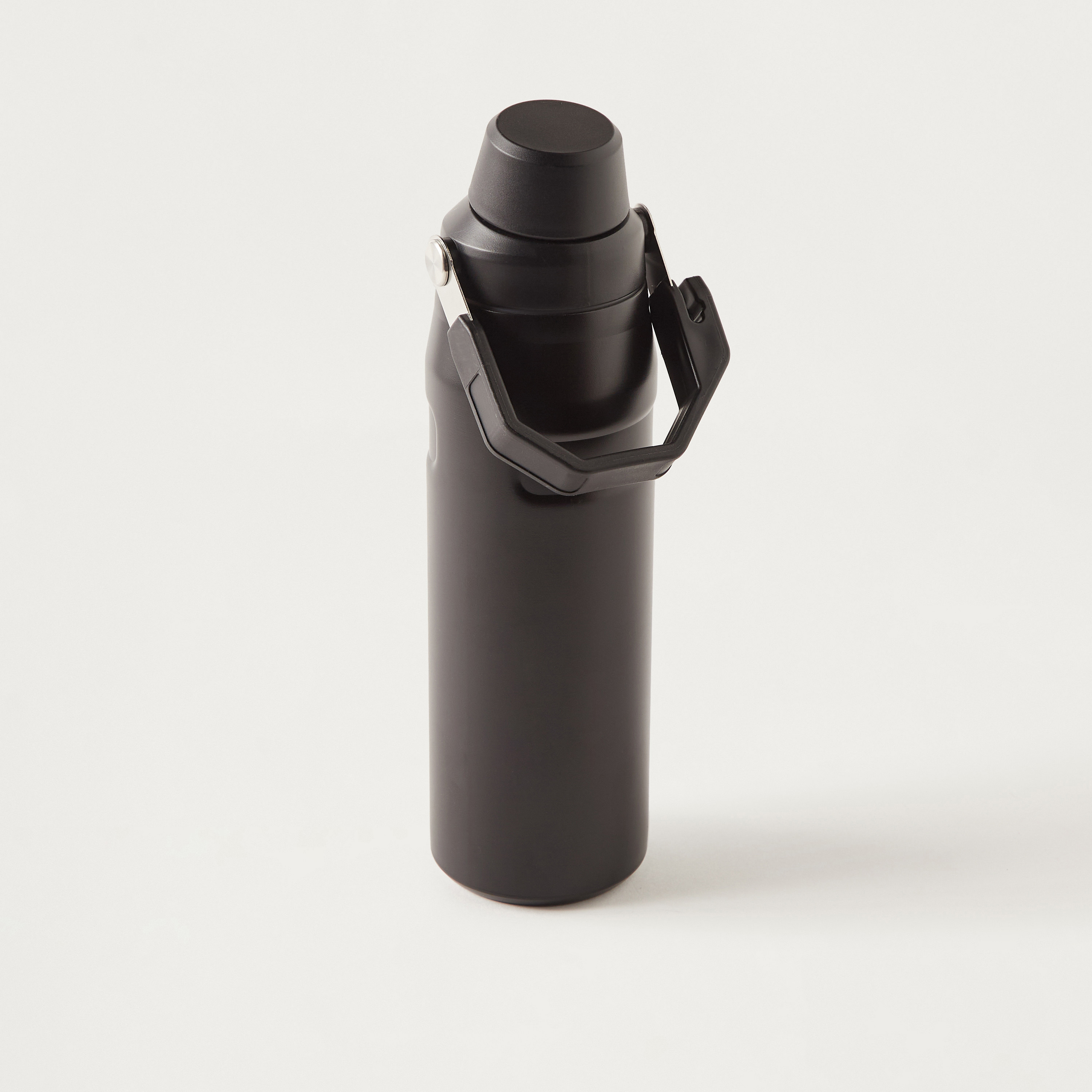 Solid Stainless Steel Water Bottle with Handle - 750 ml-school-waterbottles-image-2