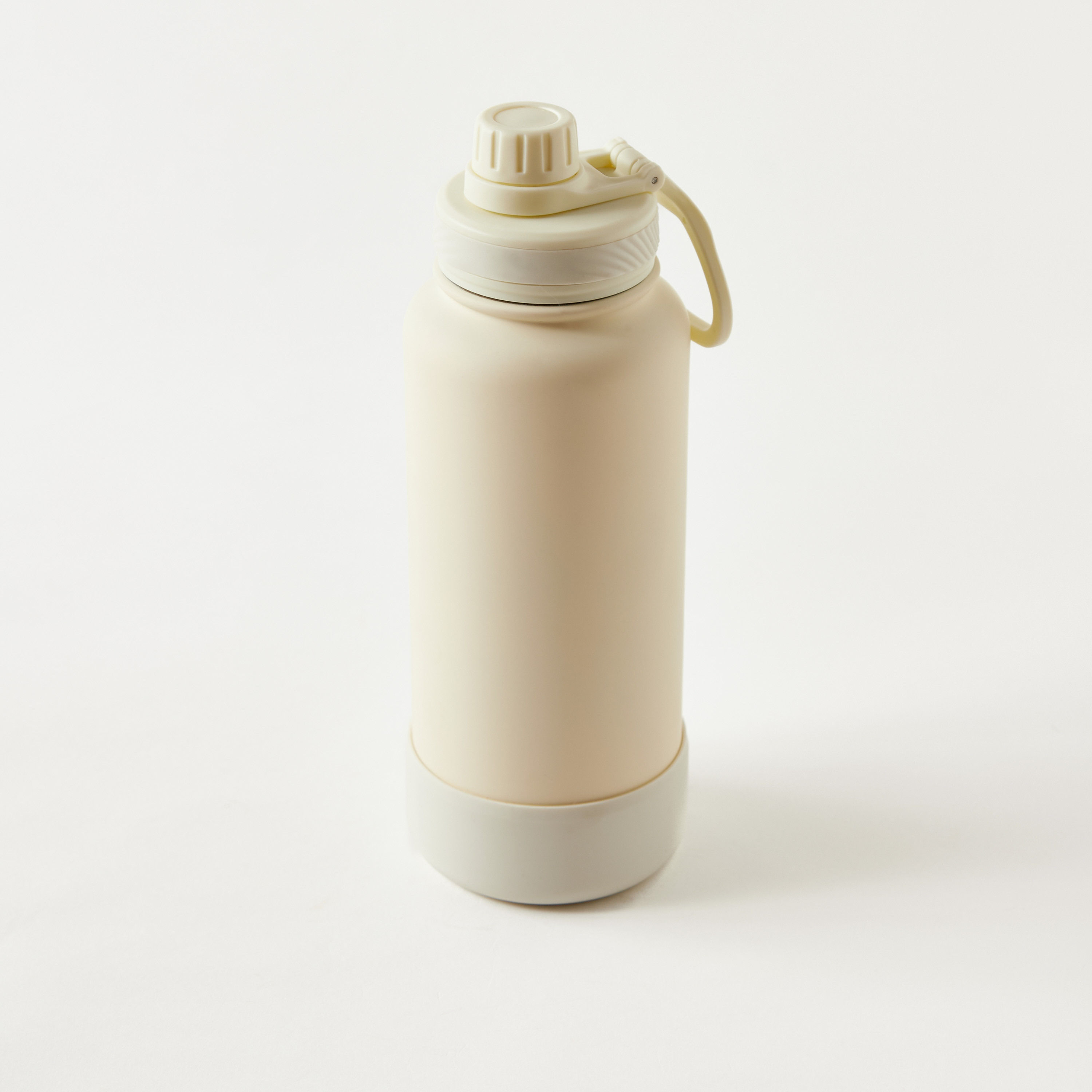 قارورة مياه ستانلس ستيل سادة بفوهة ومقبض - 1 لتر-school-waterbottles-image-2