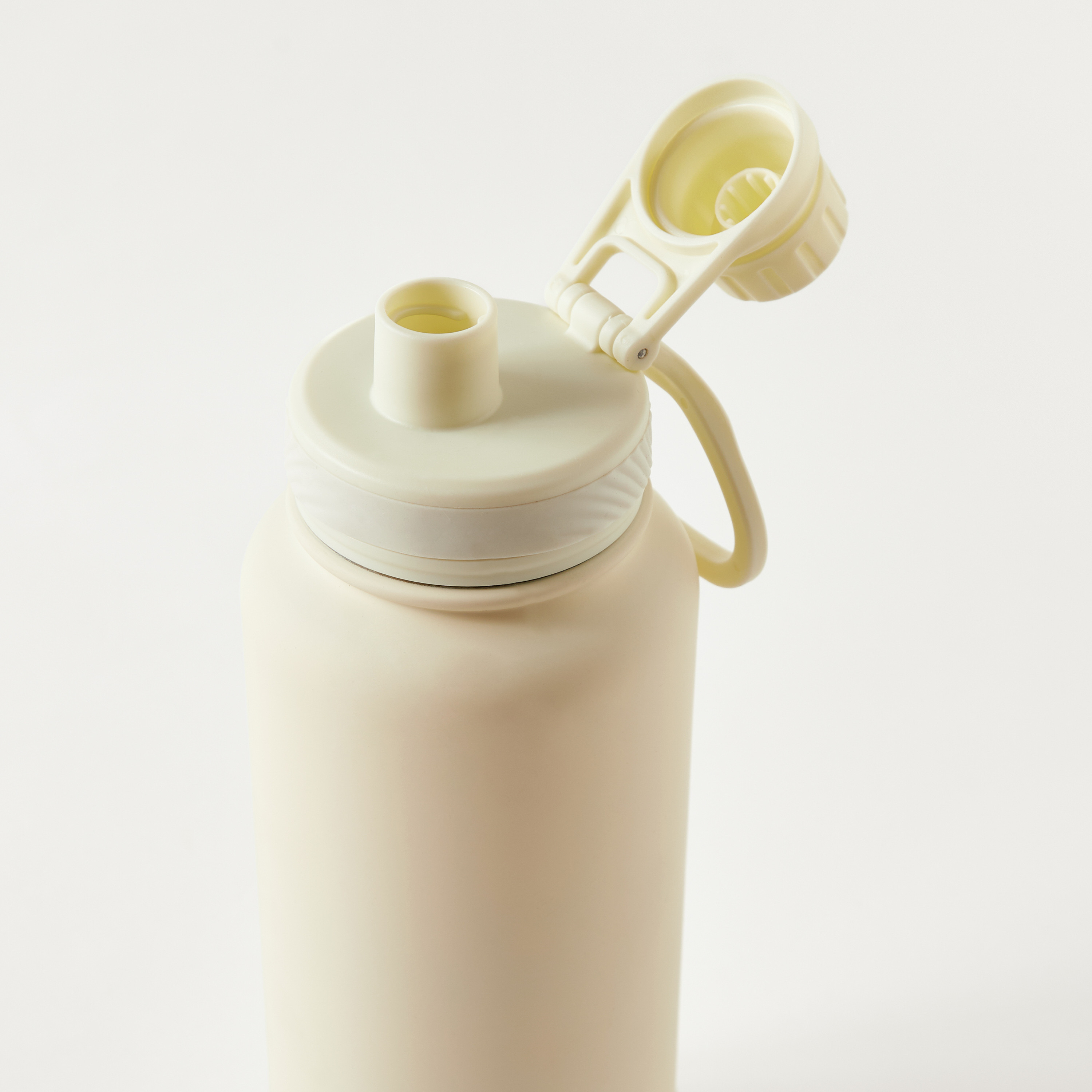 قارورة مياه ستانلس ستيل سادة بفوهة ومقبض - 1 لتر-school-waterbottles-image-3