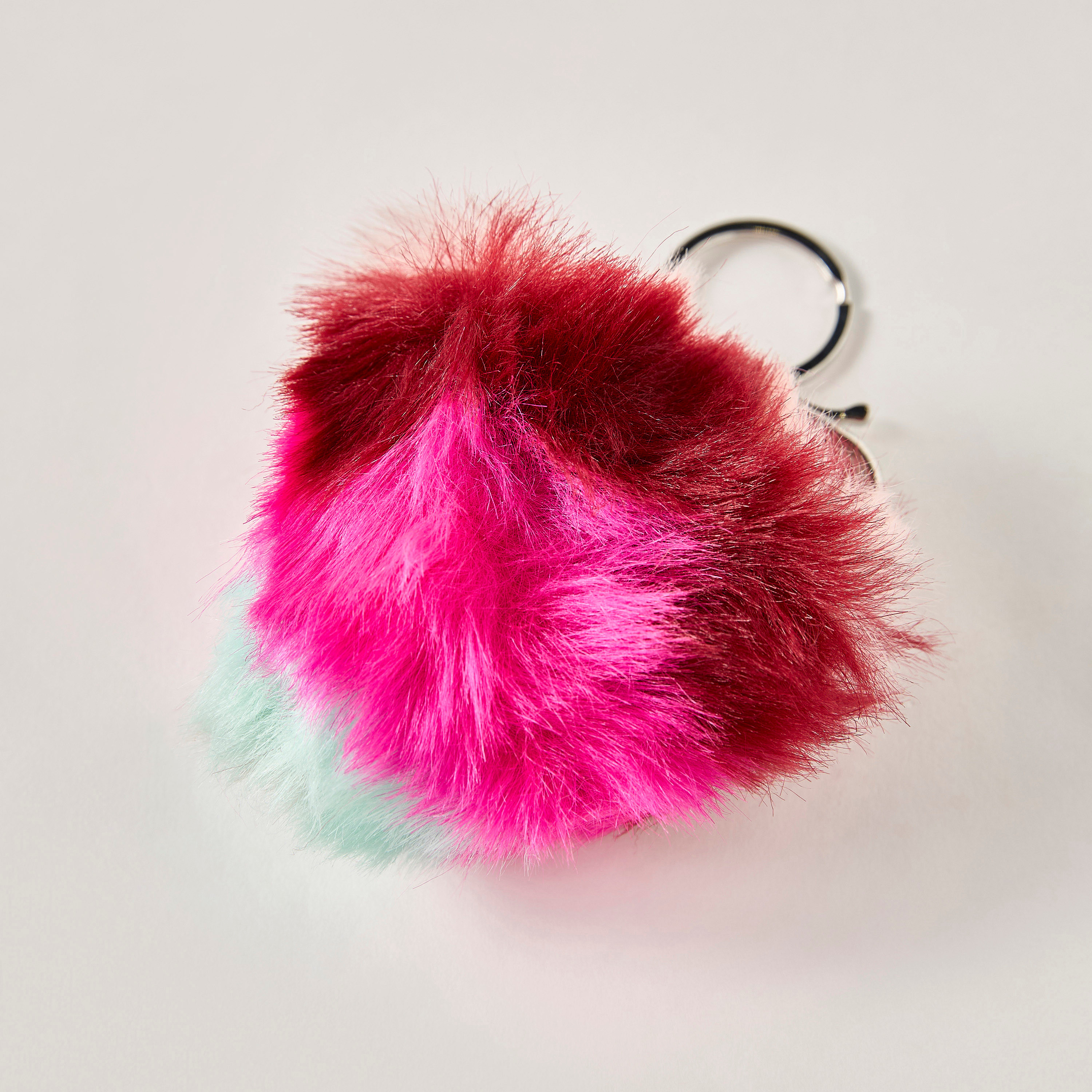 Syloon Pom Pom Accent Keychain with Lobster Hook-girls-accessories-keyringsandbagcharms-image-3