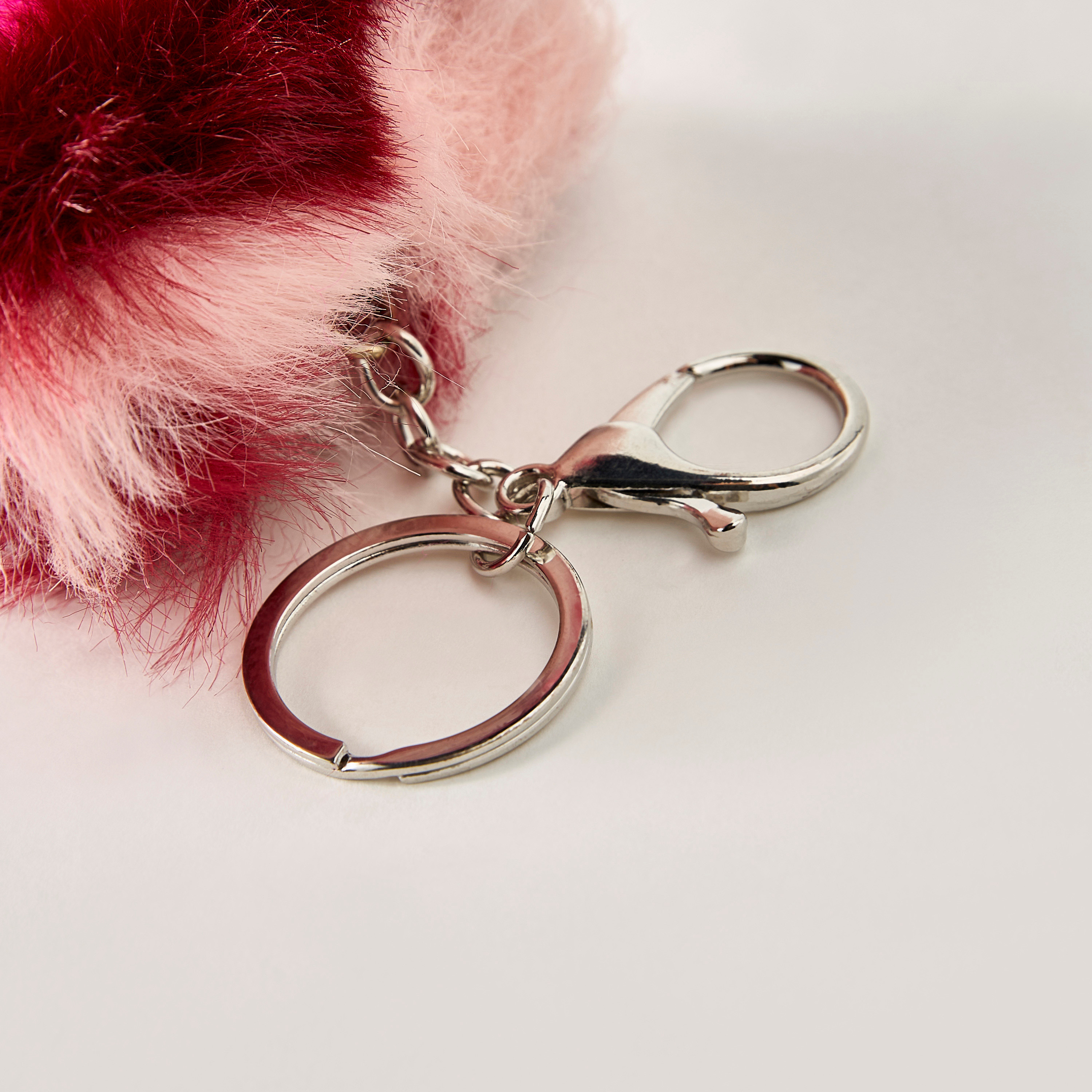 Syloon Pom Pom Accent Keychain with Lobster Hook-girls-accessories-keyringsandbagcharms-image-4