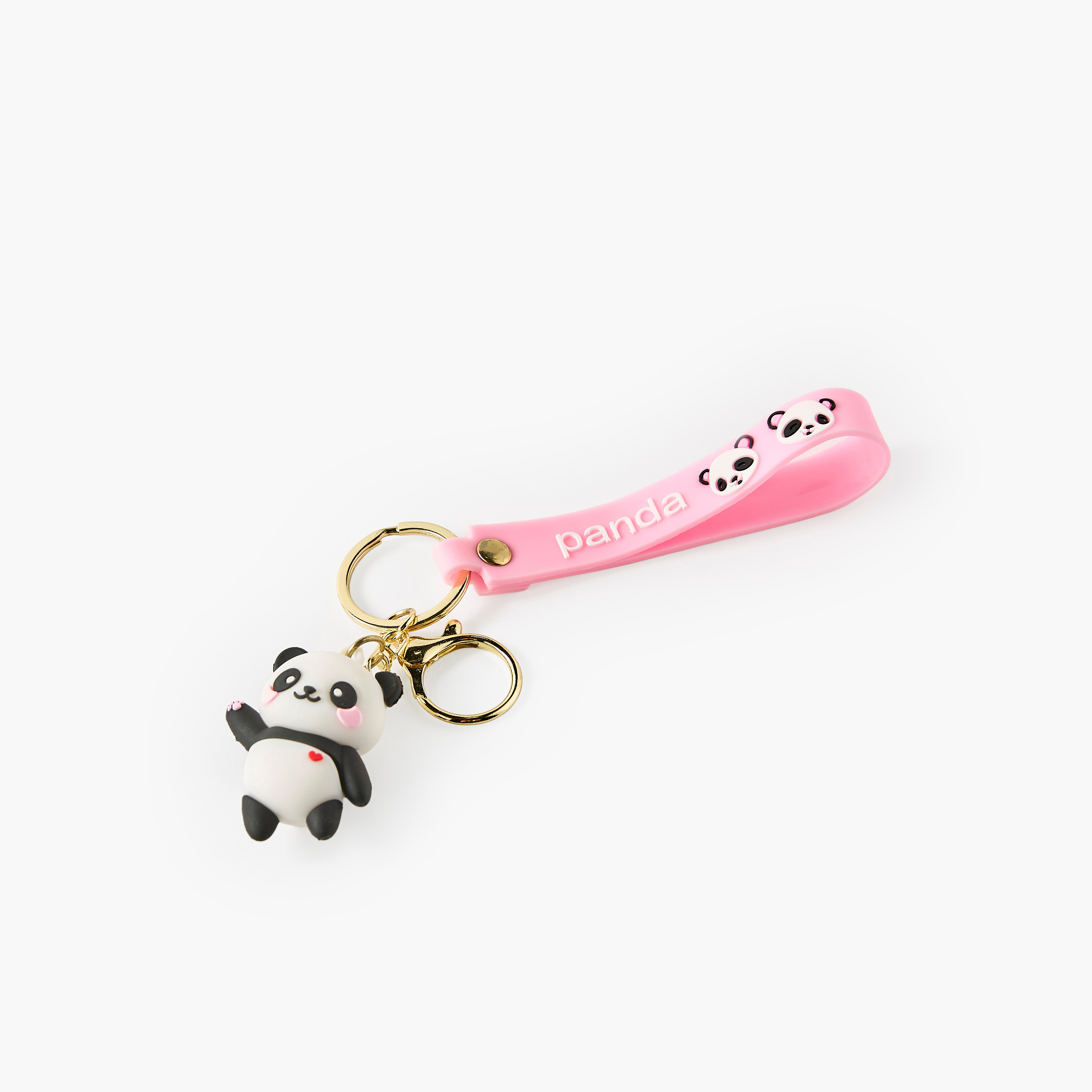 Panda Keyring with Lobster Hook-girls-accessories-keyringsandbagcharms-image-2