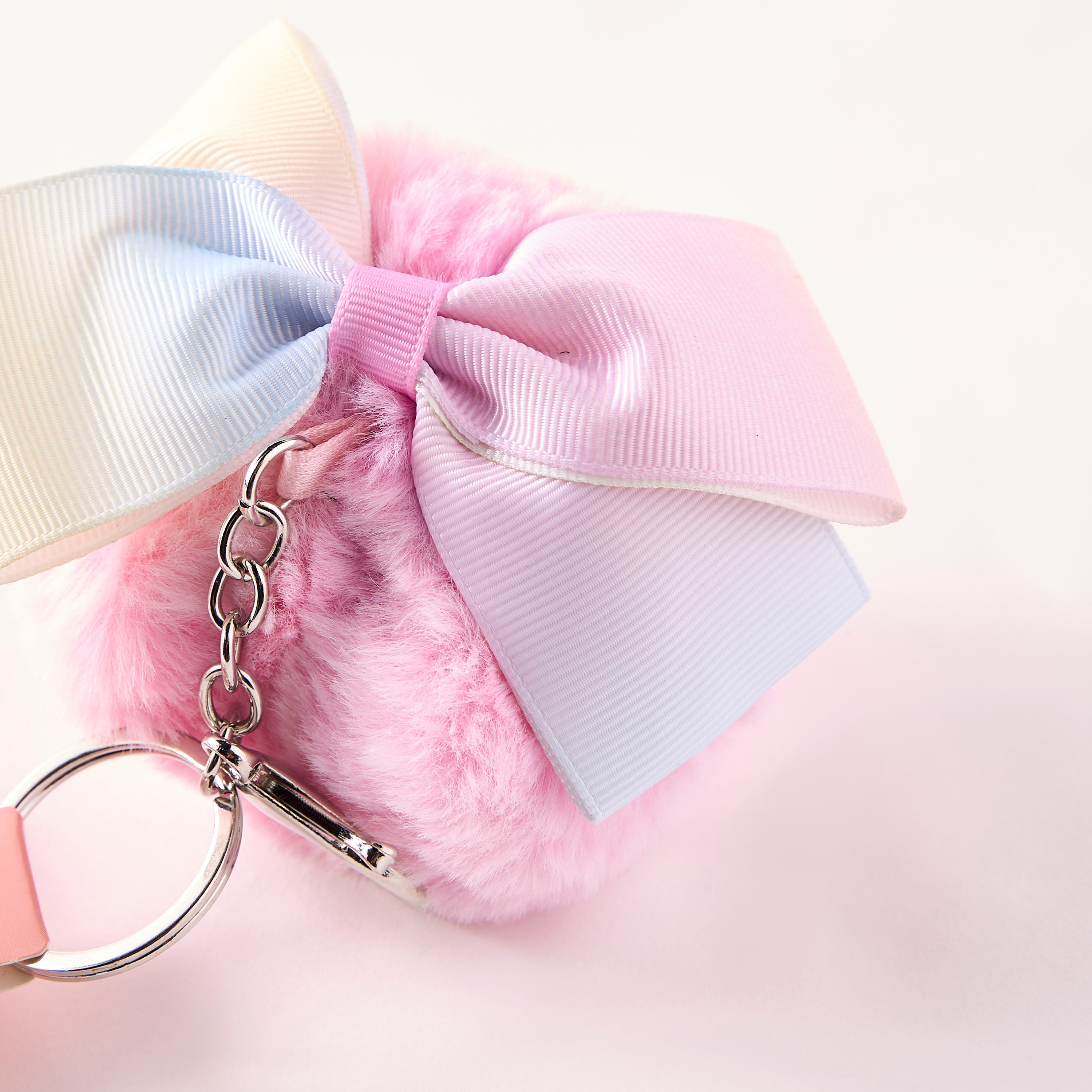 Syloon Pom Pom Accent Keychain with Lobster Hook-girls-accessories-keyringsandbagcharms-image-4