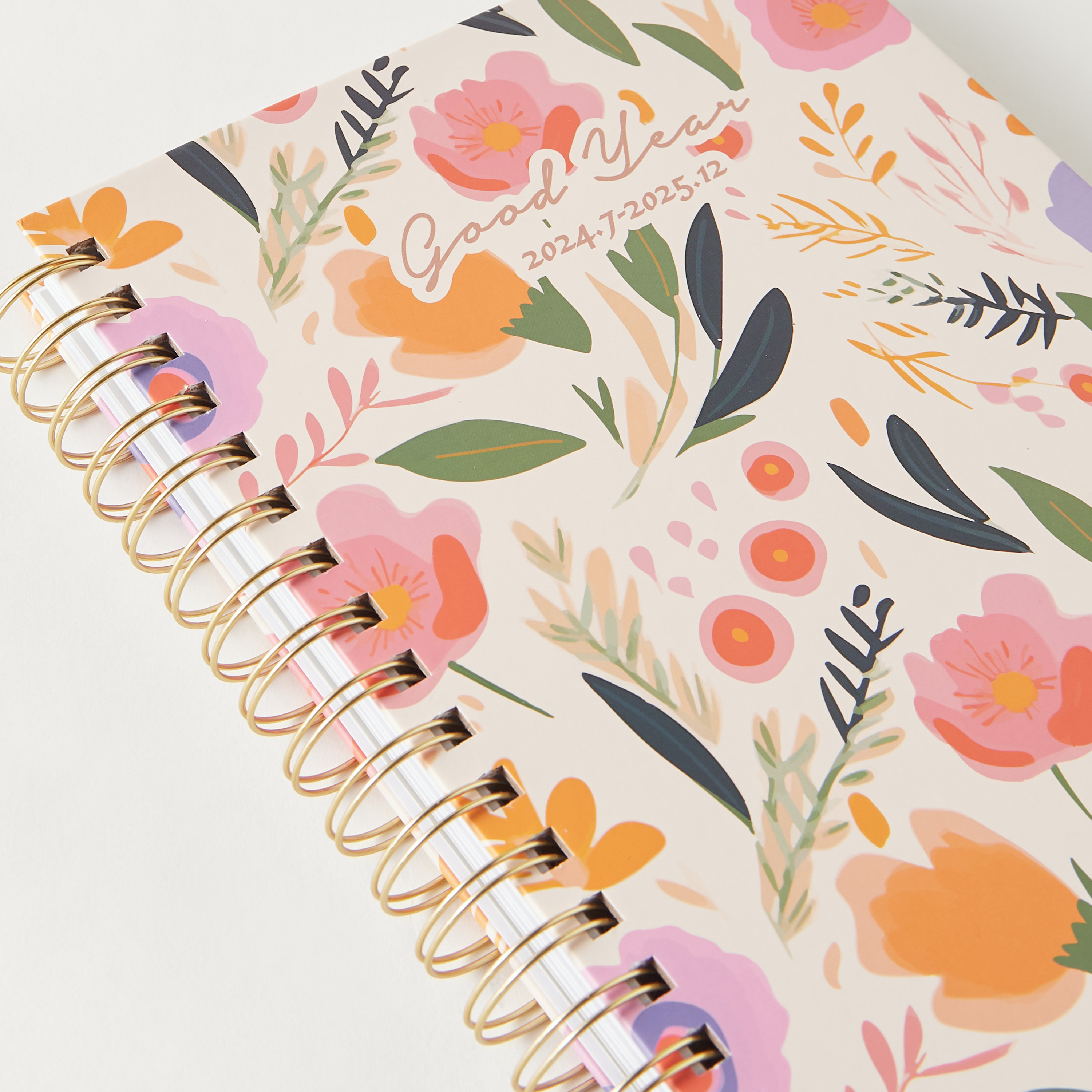 Syloon Floral Print Spiral Bound Planner-school-stationery-notebooks-image-3