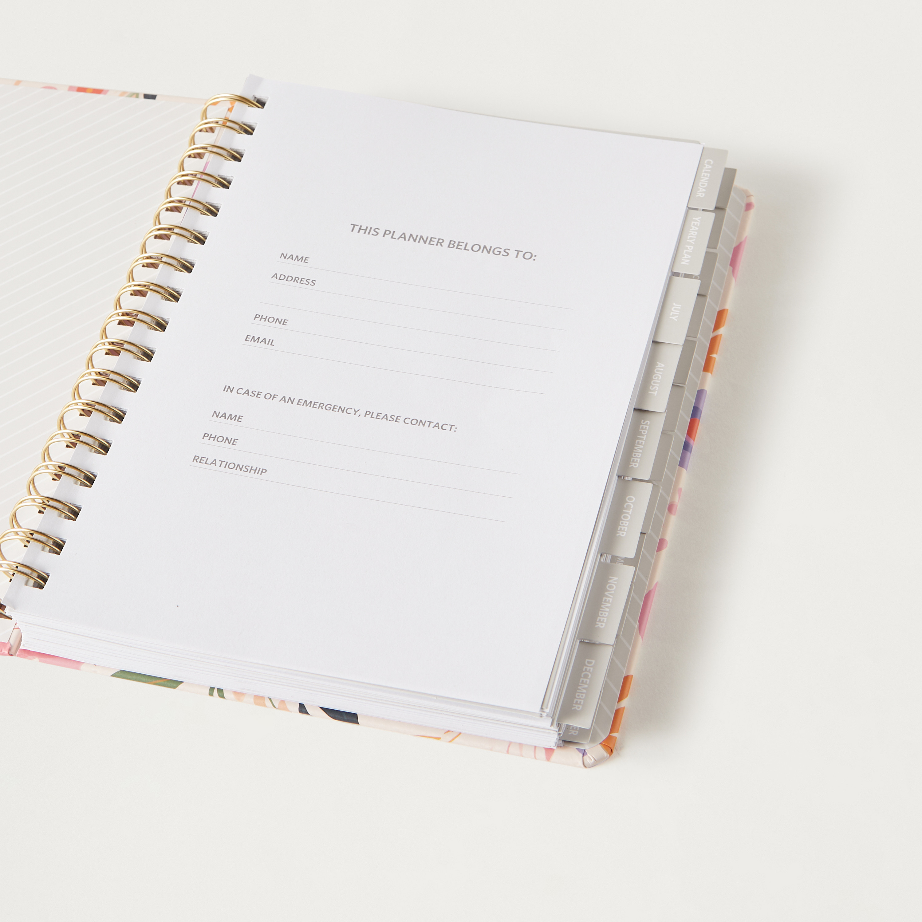 Syloon Floral Print Spiral Bound Planner-school-stationery-notebooks-image-5