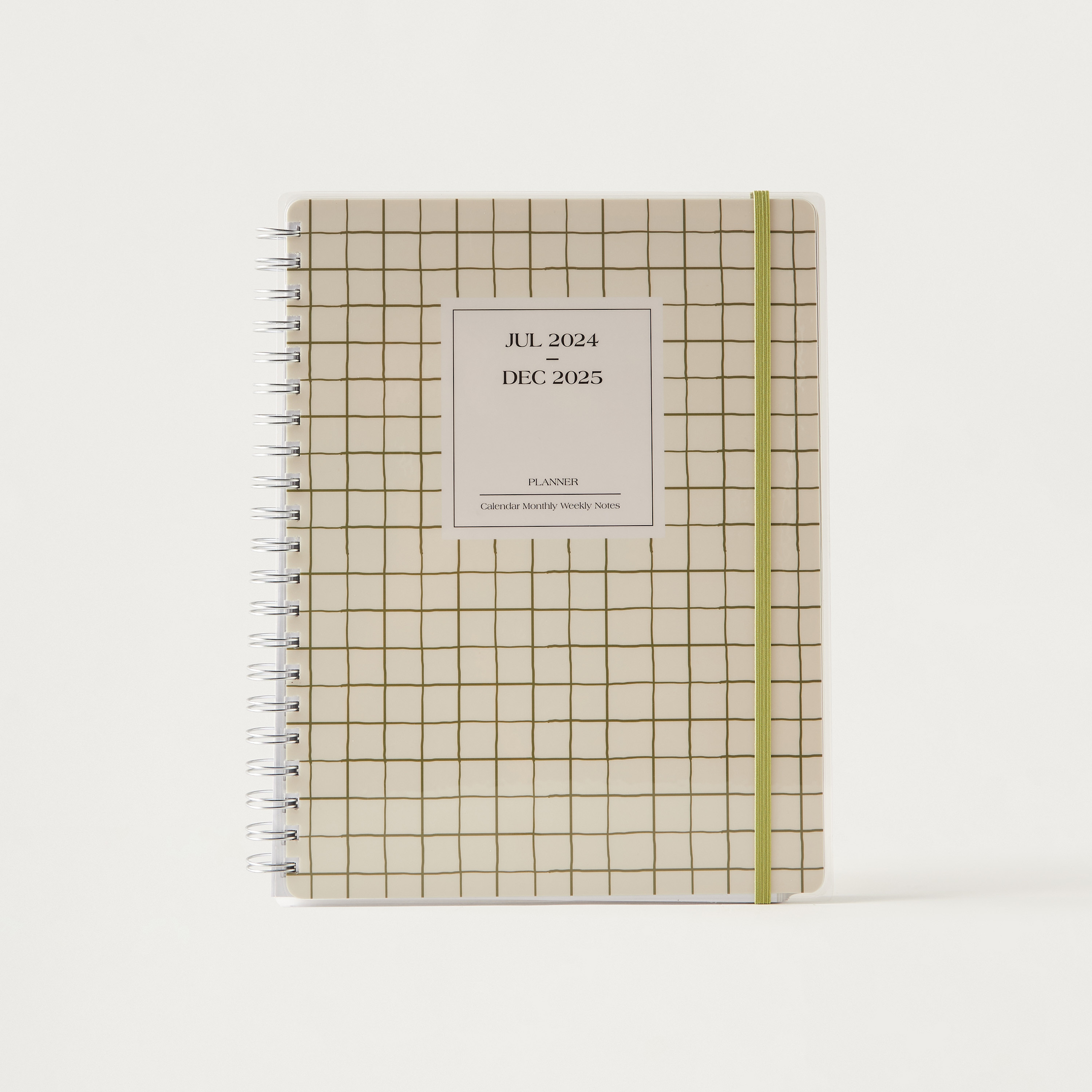 Syloon Checked A4 Monthly Planner Spiral Notebook-school-stationery-notebooks-image-1