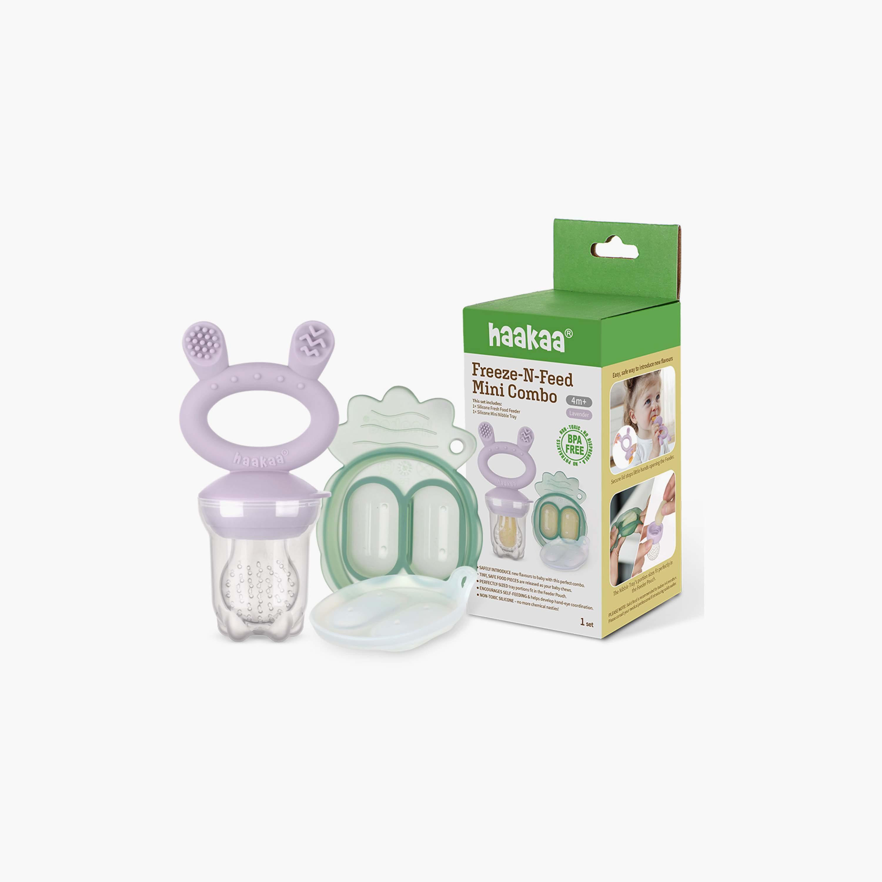 Haakaa Freeze-N-Feed Mini Combo with Food Feeder & Mini Nibble Tray-baby-feeding-mealtimeessentials-image-1