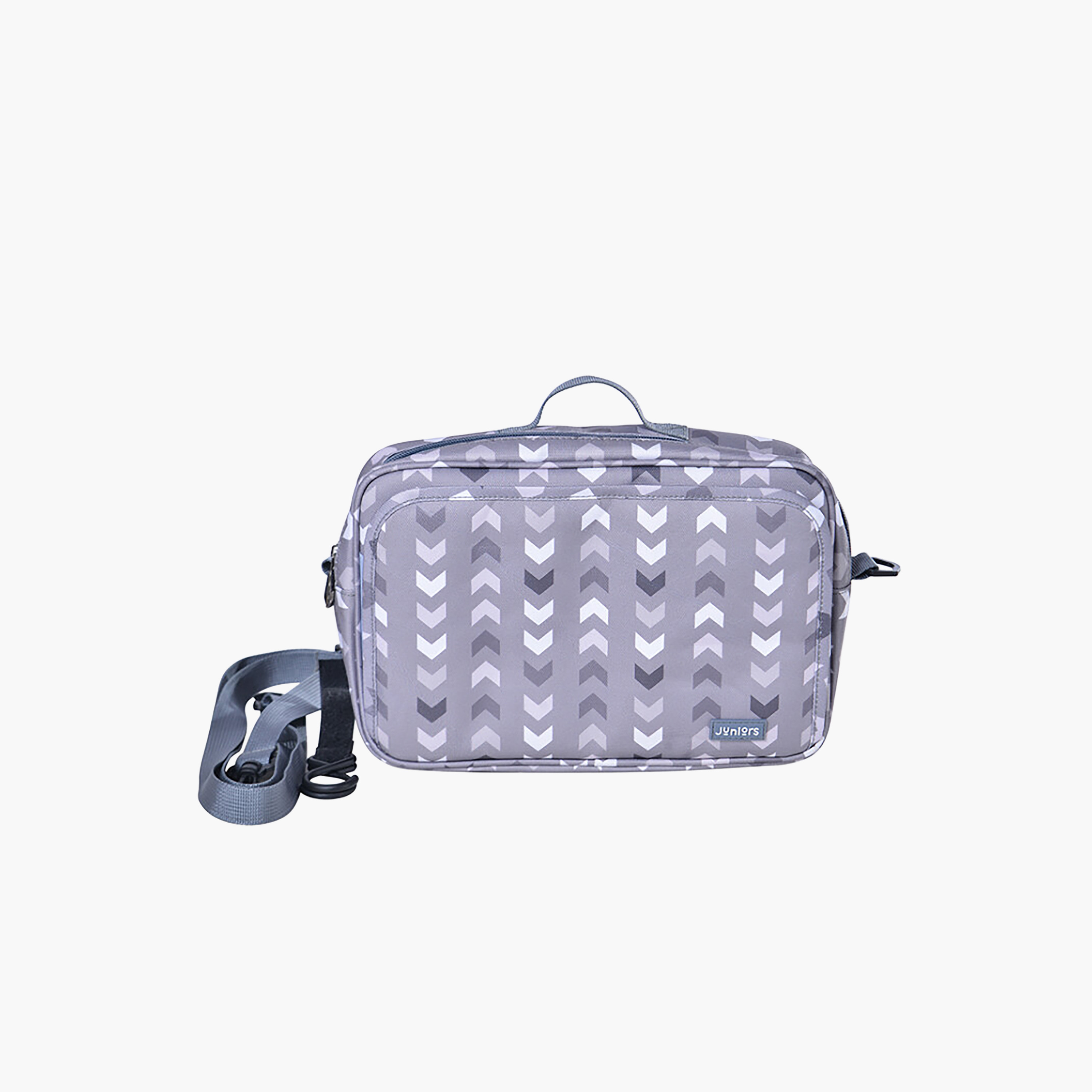 شنطة حفاضات بسحّاب إغلاق وحزام قابل للفصل وطبعات من جونيورز-baby-gear-diaperbags-image-1