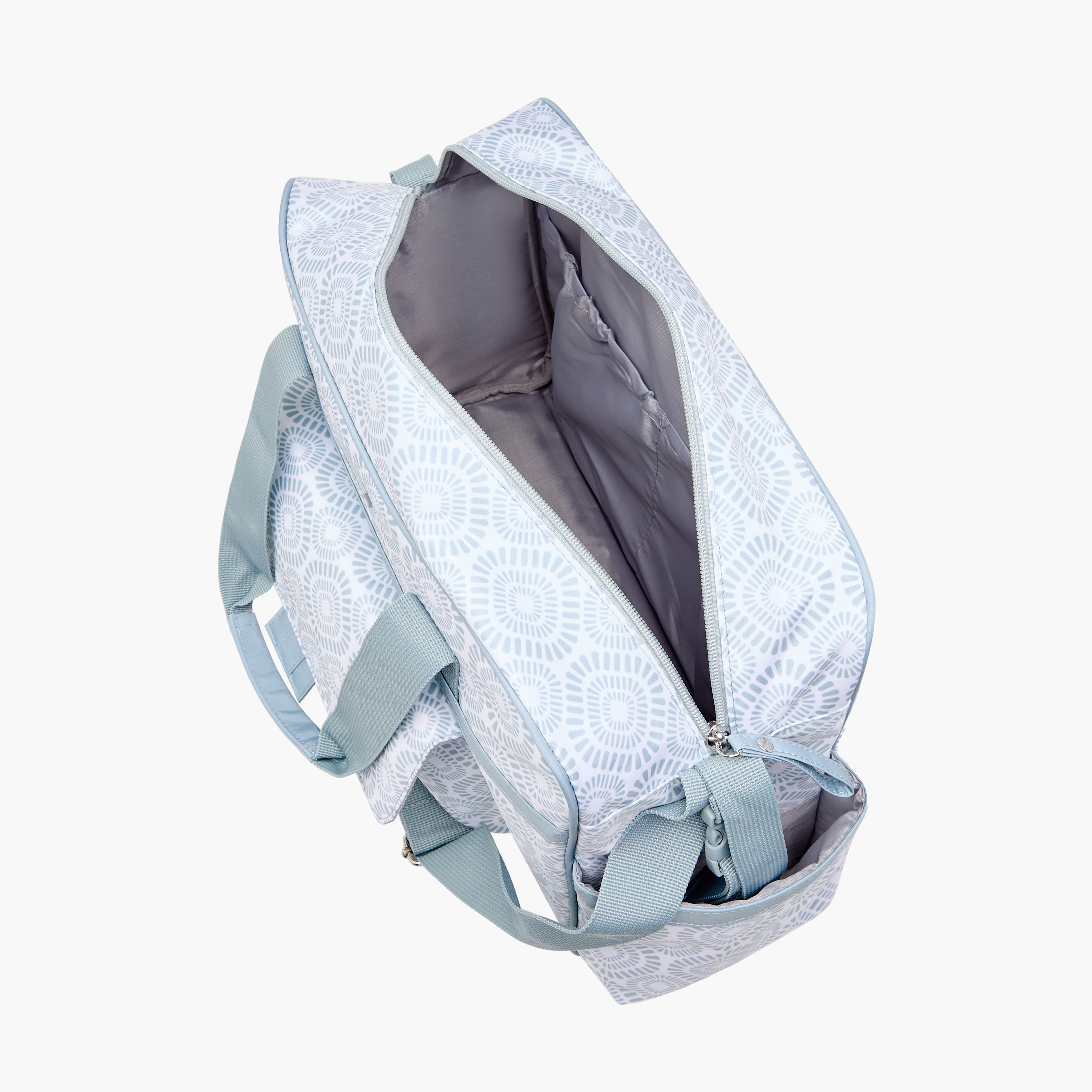 شنطة حفاضات بسحّاب إغلاق وحزام قابل للفصل وطبعات من جونيورز-baby-gear-diaperbags-image-2