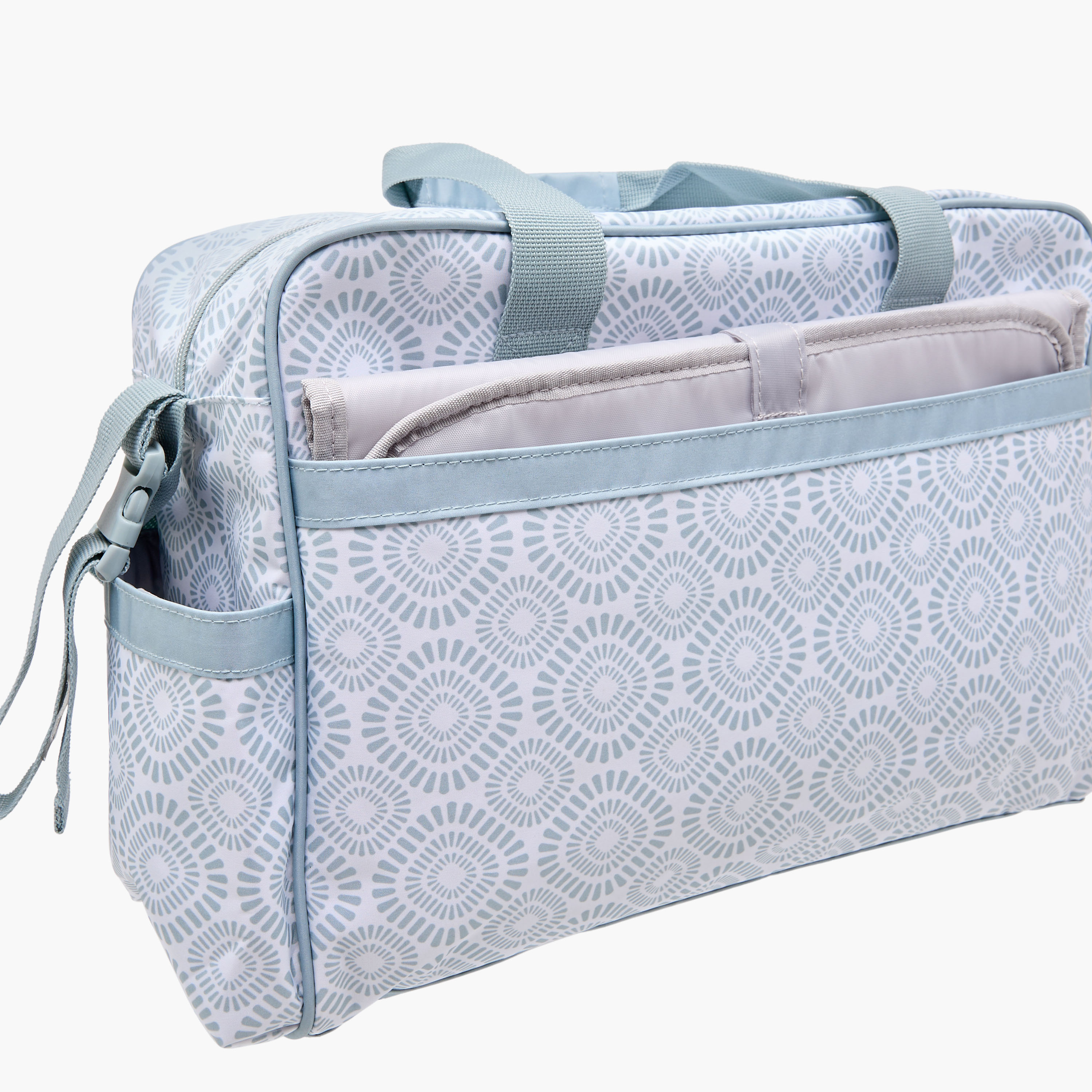 شنطة حفاضات بسحّاب إغلاق وحزام قابل للفصل وطبعات من جونيورز-baby-gear-diaperbags-image-5