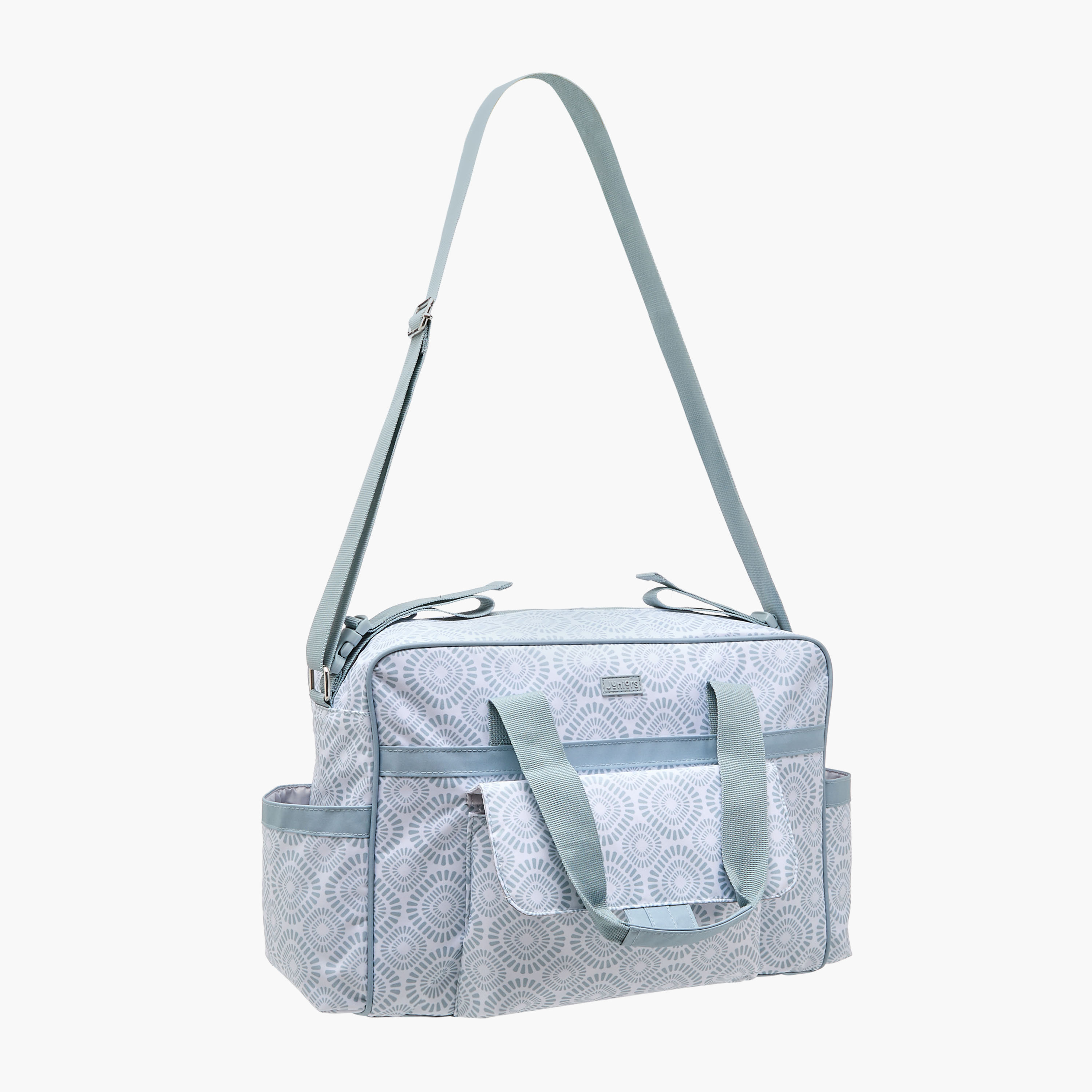 شنطة حفاضات بسحّاب إغلاق وحزام قابل للفصل وطبعات من جونيورز-baby-gear-diaperbags-image-9