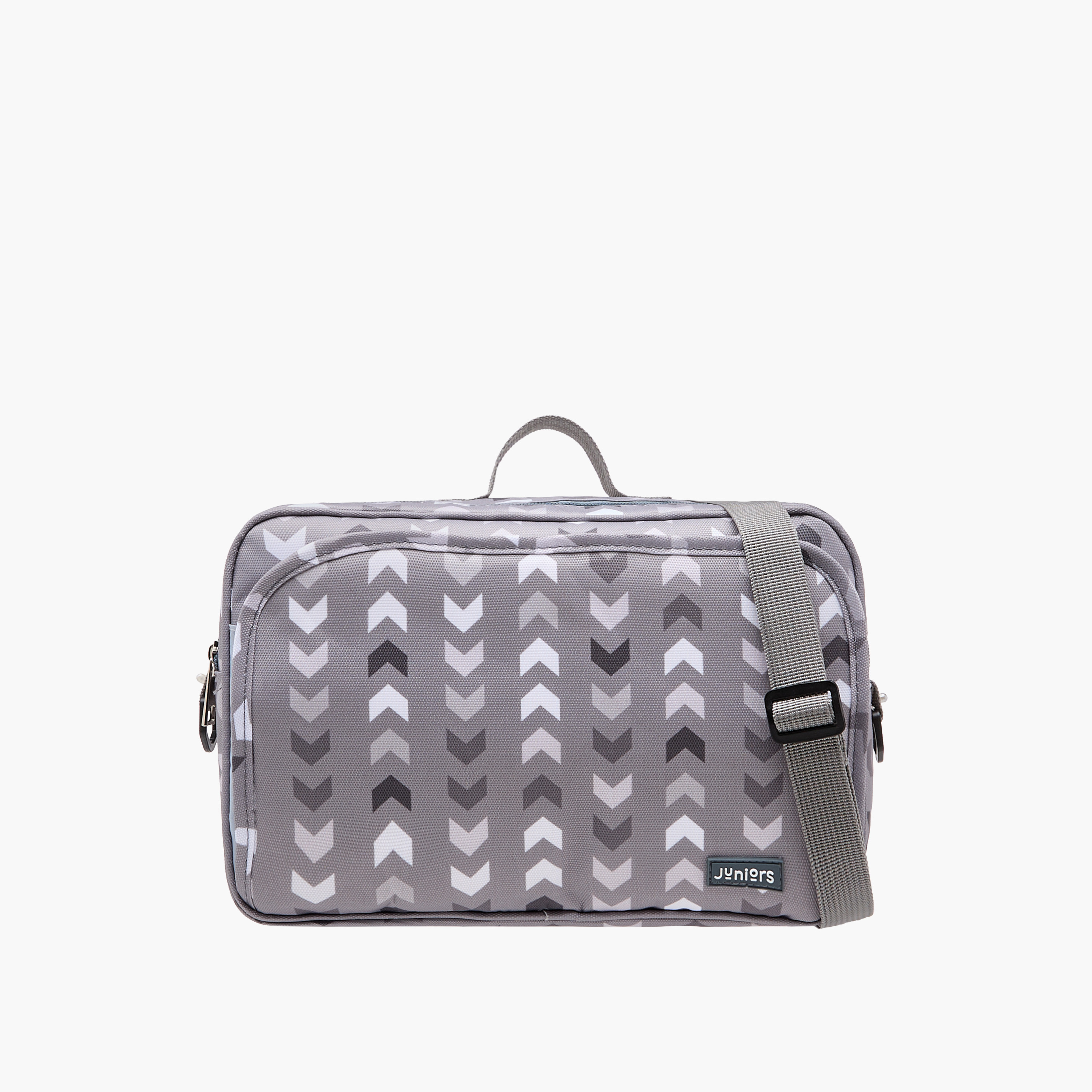 Juniors Printed Diaper Bag with Detachable Strap and Zip Closure-baby-gear-diaperbags-image-1
