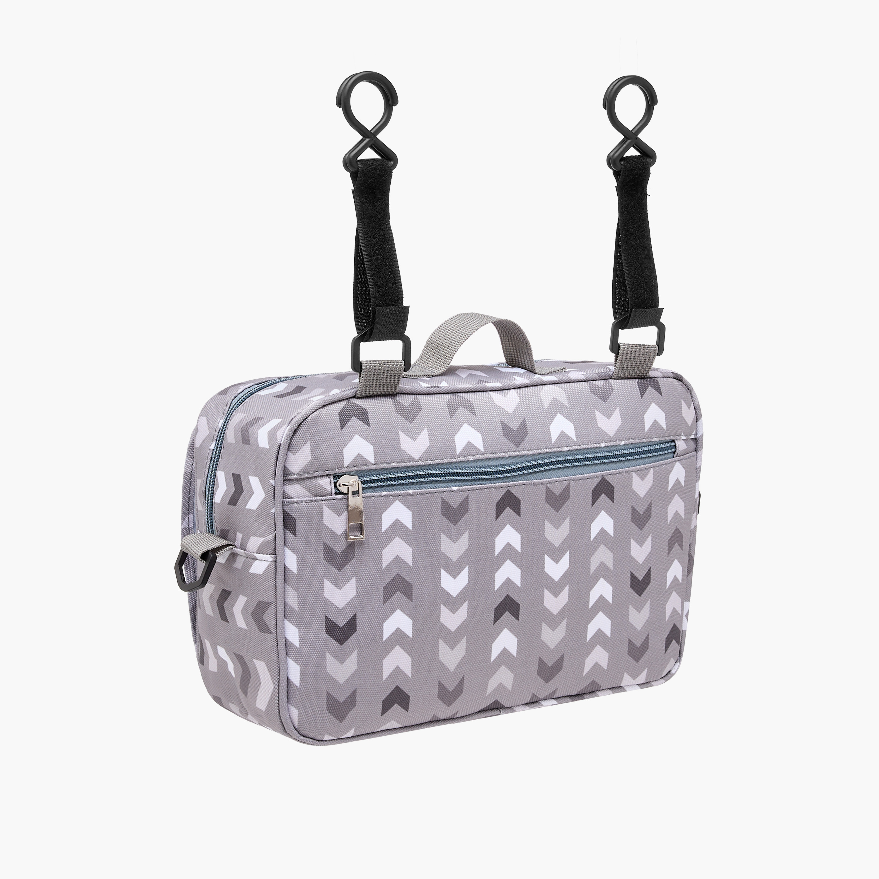 Juniors Printed Diaper Bag with Detachable Strap and Zip Closure-baby-gear-diaperbags-image-5