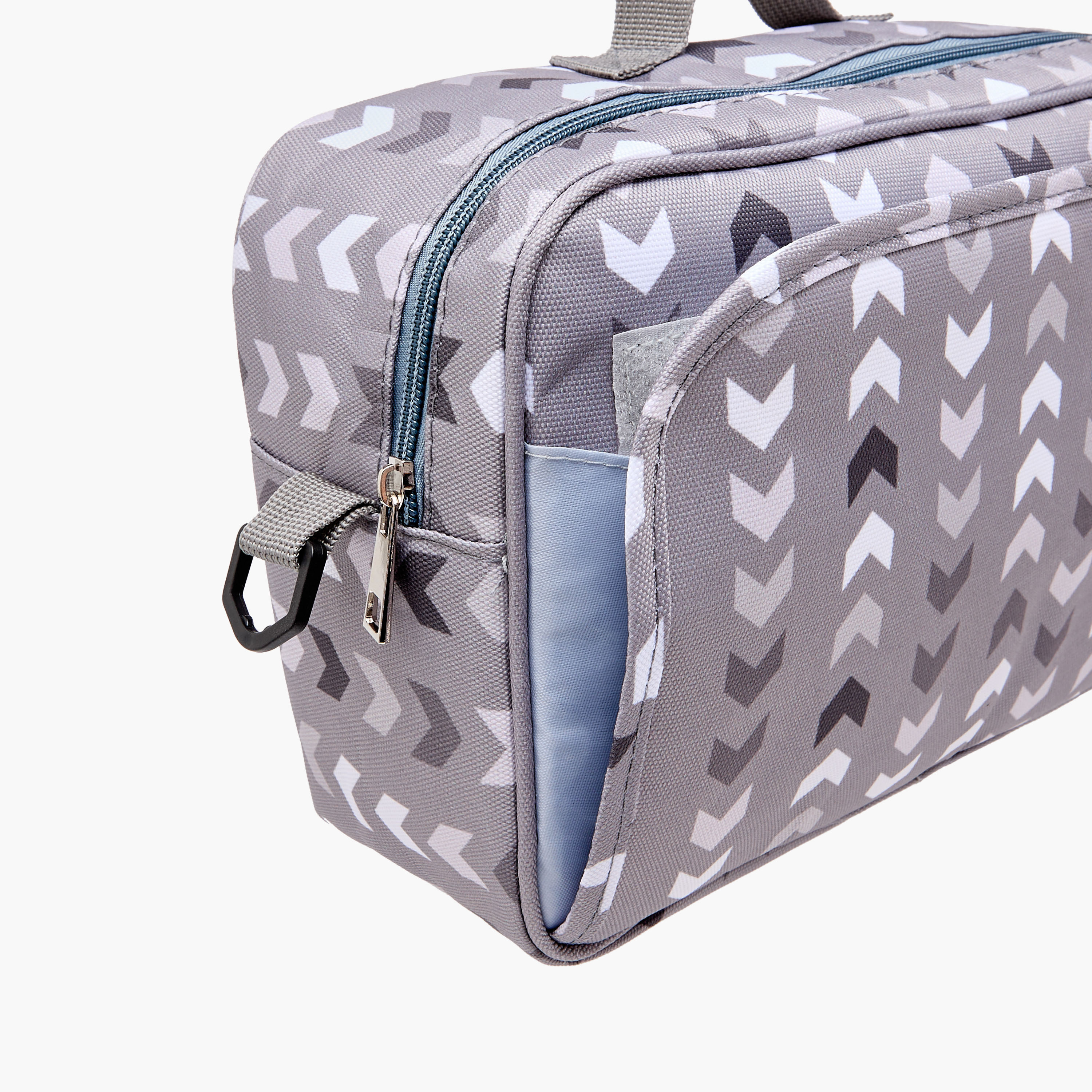 Juniors Printed Diaper Bag with Detachable Strap and Zip Closure-baby-gear-diaperbags-image-6