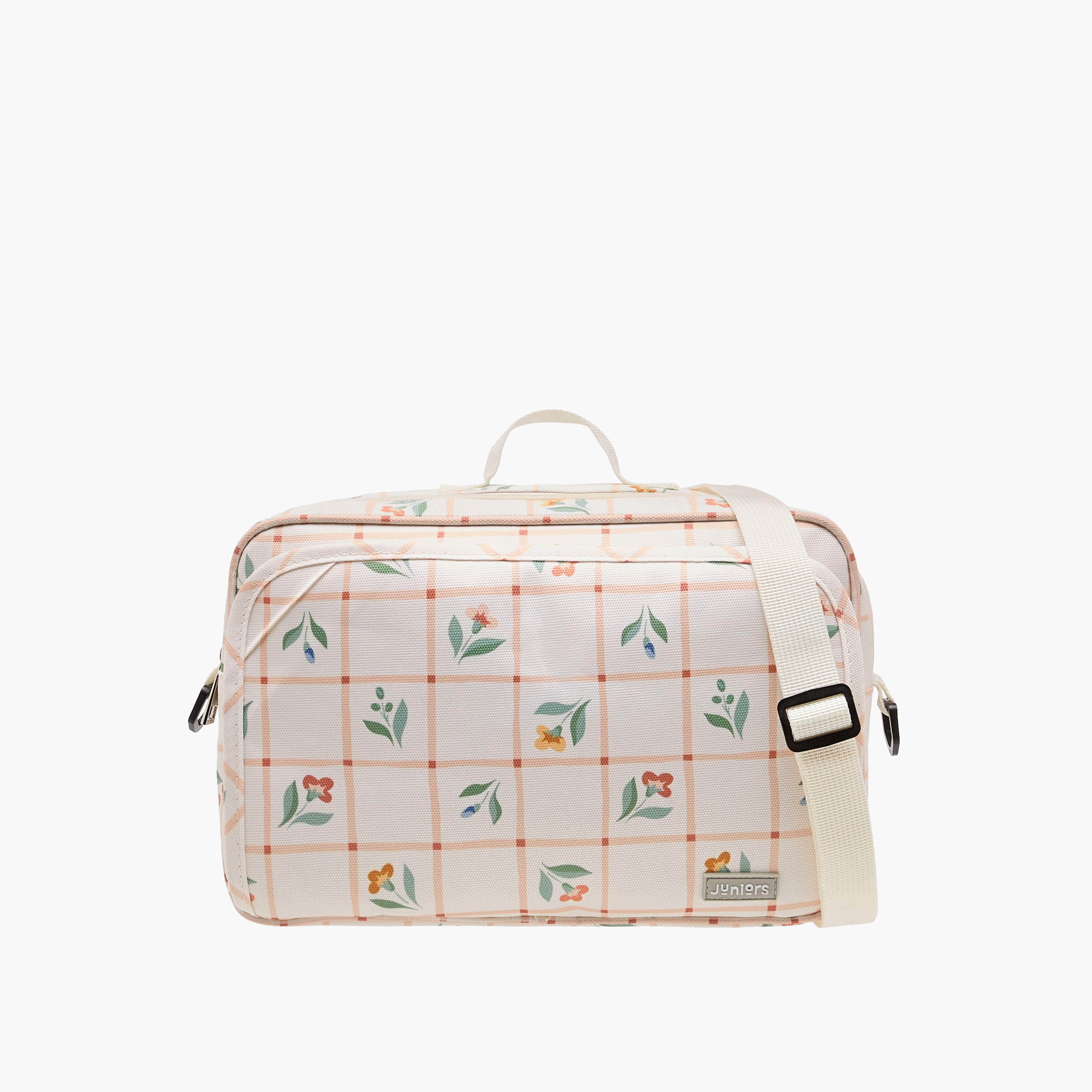 Juniors Printed Diaper Bag with Detachable Strap and Zip Closure-baby-diapering-diaperbags-image-1