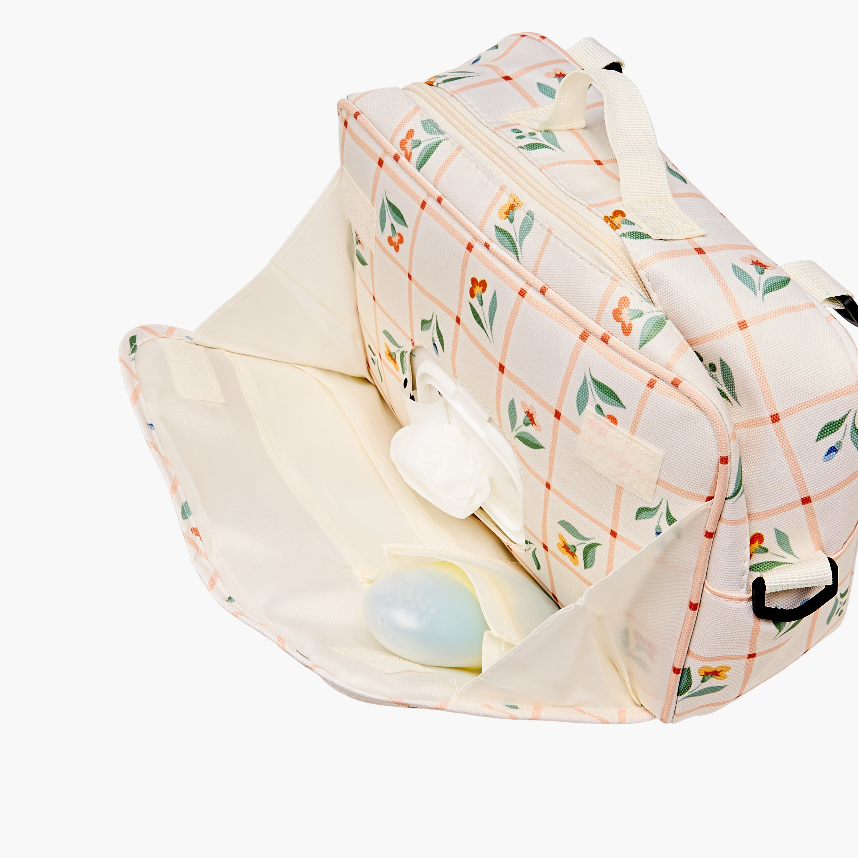 Juniors Printed Diaper Bag with Detachable Strap and Zip Closure-baby-diapering-diaperbags-image-3