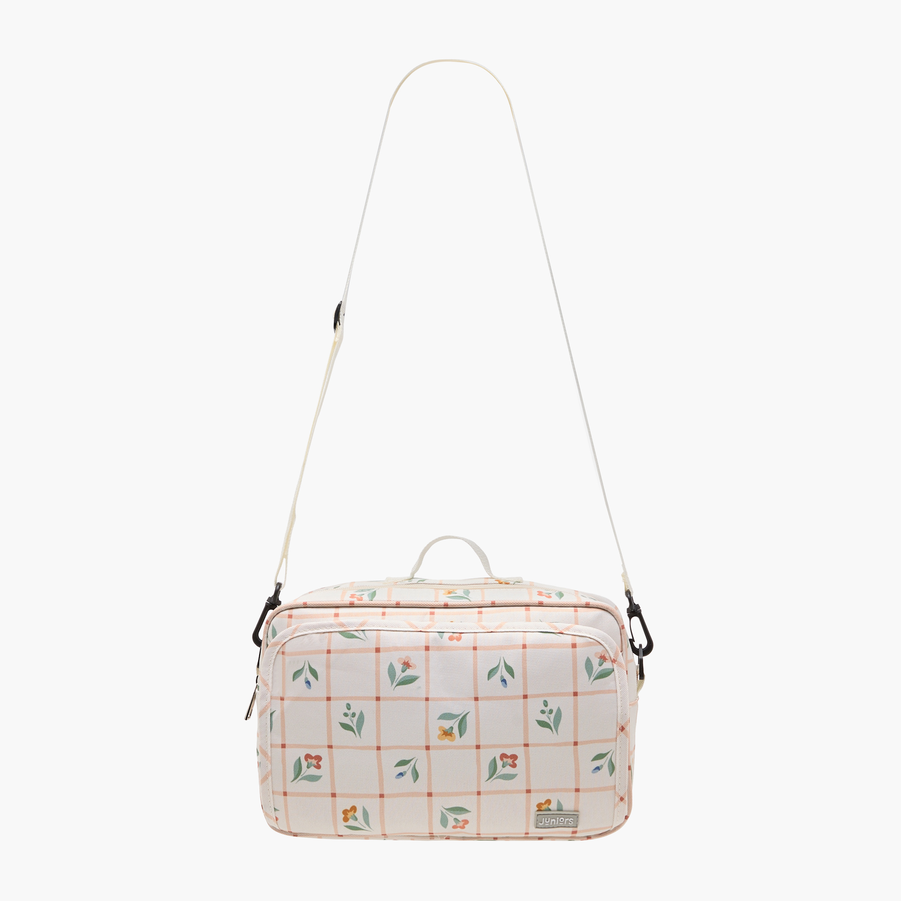 Juniors Printed Diaper Bag with Detachable Strap and Zip Closure-baby-diapering-diaperbags-image-4