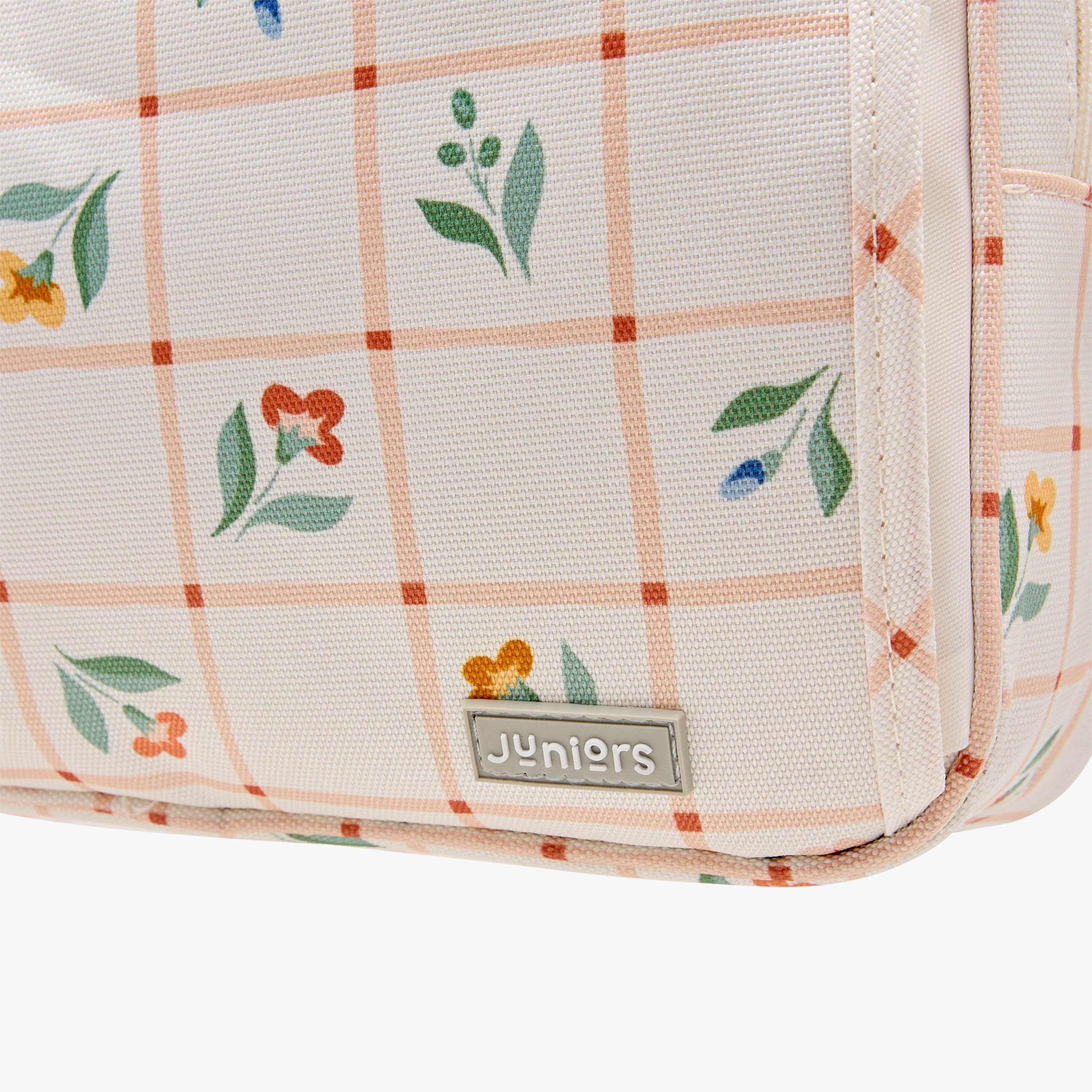Juniors Printed Diaper Bag with Detachable Strap and Zip Closure-baby-diapering-diaperbags-image-7