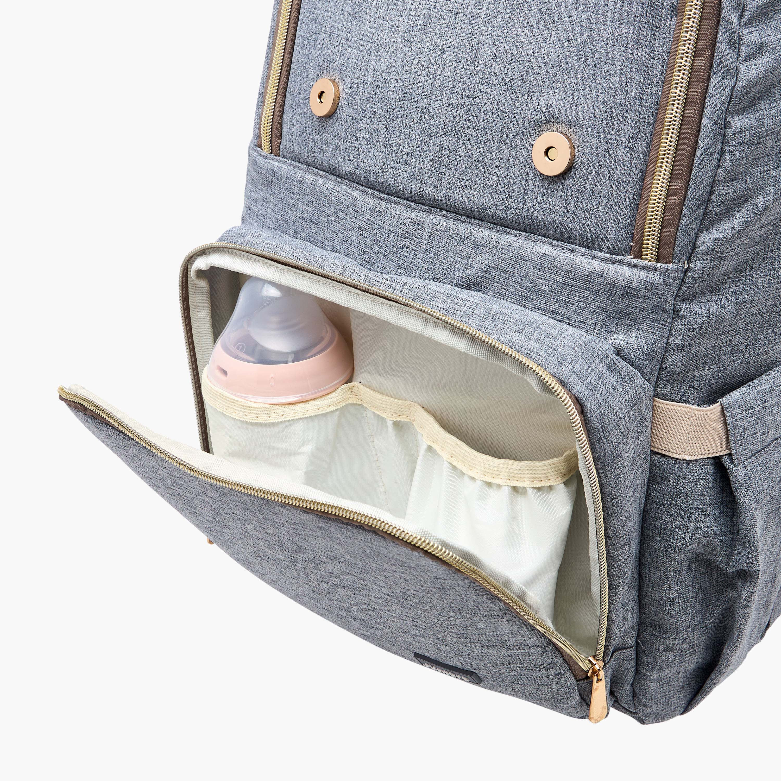 شنطة ظهر سادة للحفاضات بحمّالات قابلة للتعديل ومقبض من جونيورز-baby-diapering-diaperbags-image-10