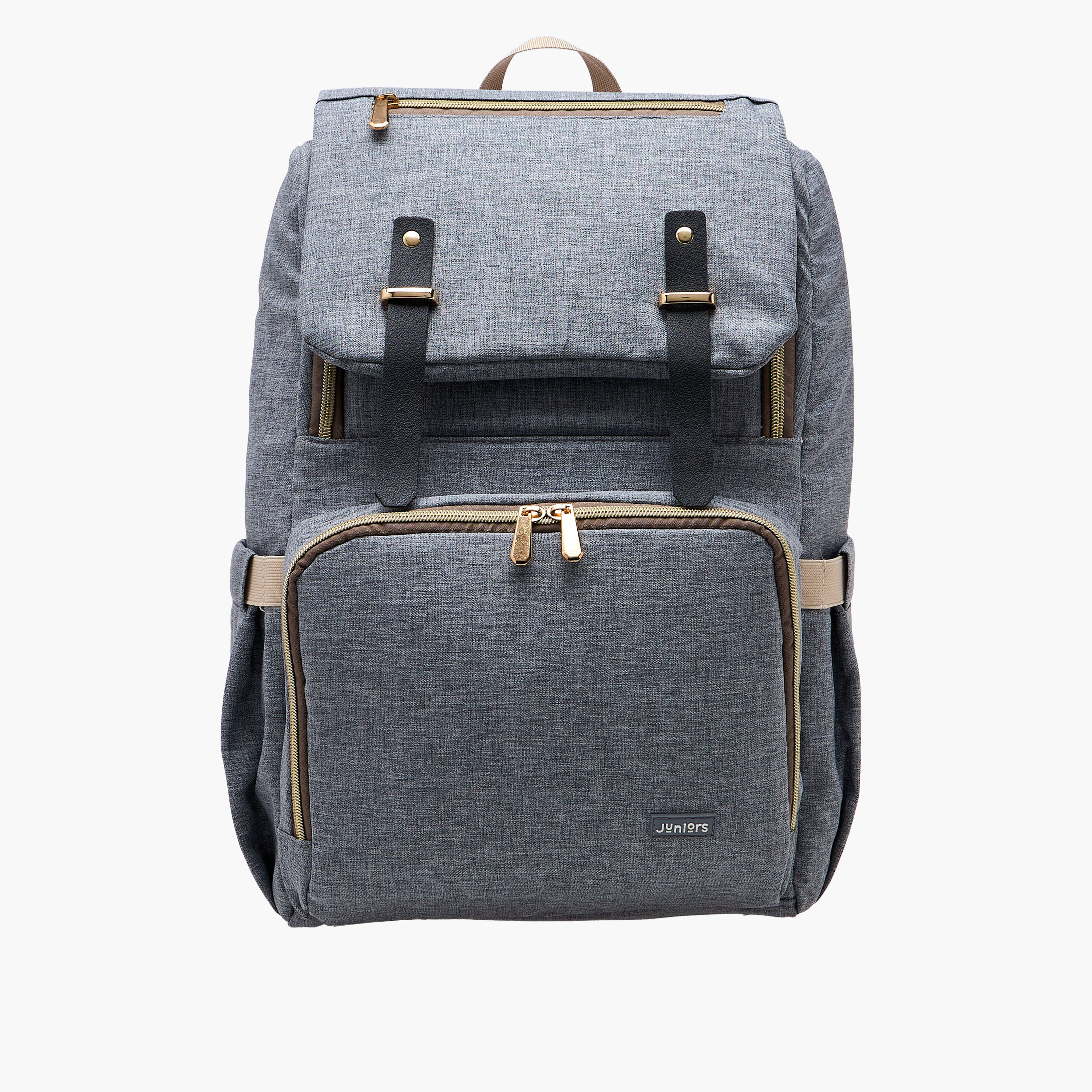 Juniors Solid Diaper Backpack with Adjustable Straps and Handle-baby-diapering-diaperbags-image-2