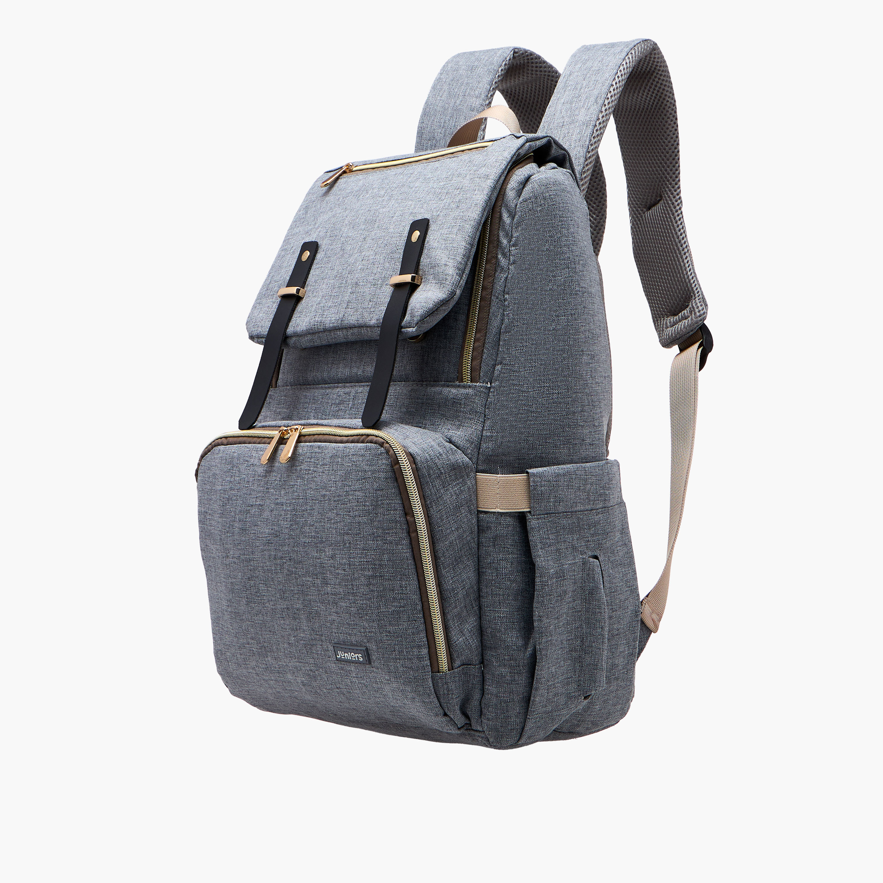 Juniors Solid Diaper Backpack with Adjustable Straps and Handle-baby-diapering-diaperbags-image-4