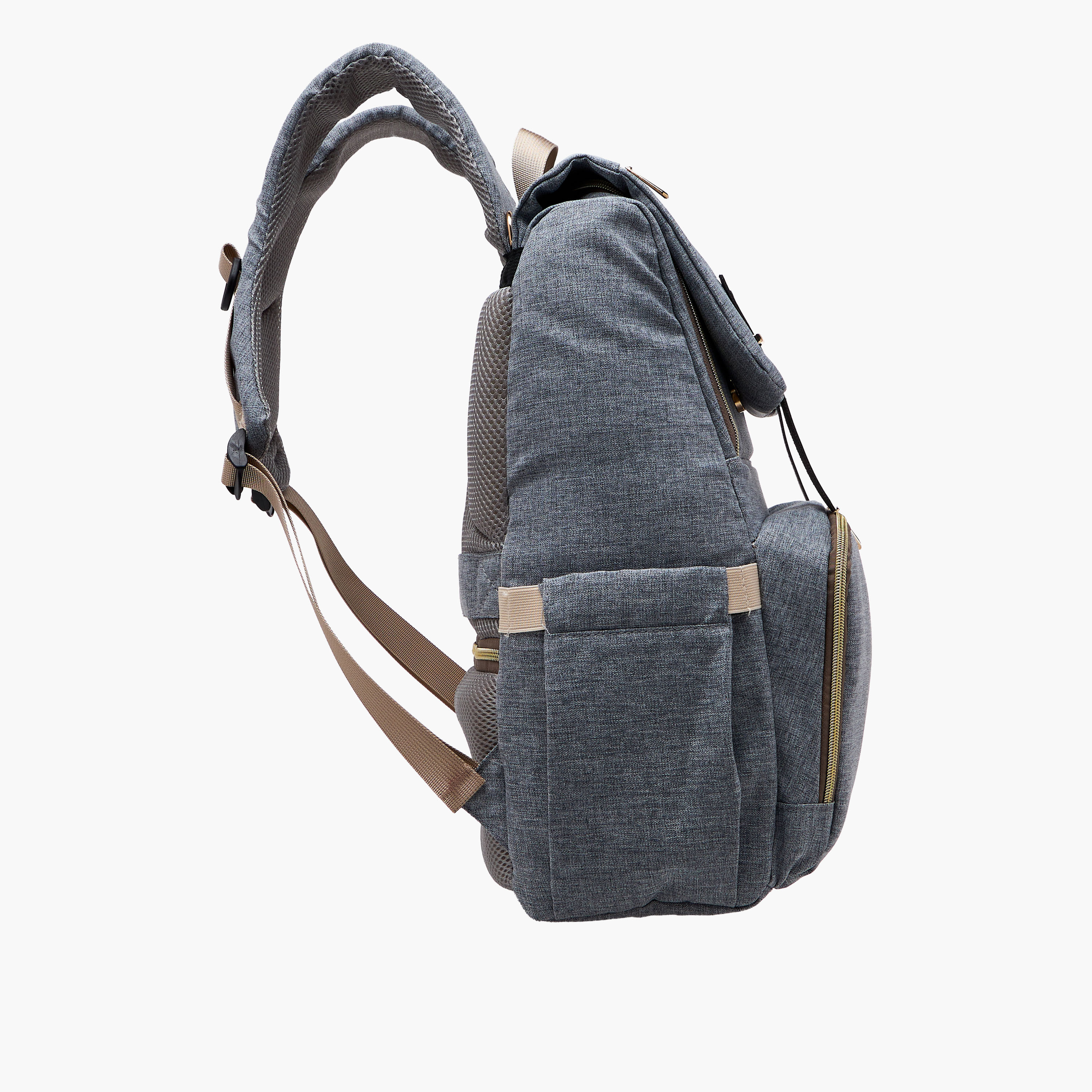 Juniors Solid Diaper Backpack with Adjustable Straps and Handle-baby-diapering-diaperbags-image-6