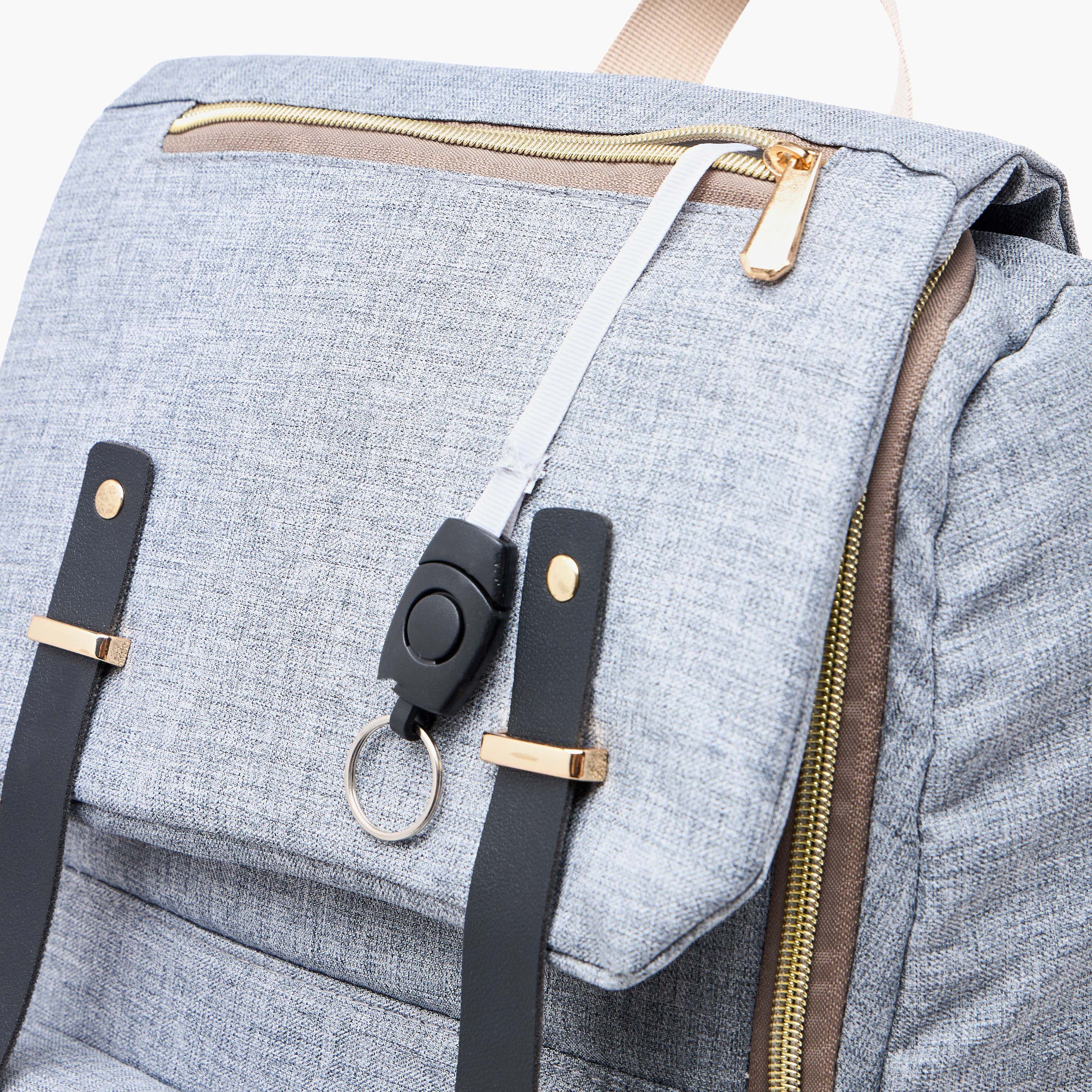 شنطة ظهر سادة للحفاضات بحمّالات قابلة للتعديل ومقبض من جونيورز-baby-diapering-diaperbags-image-8