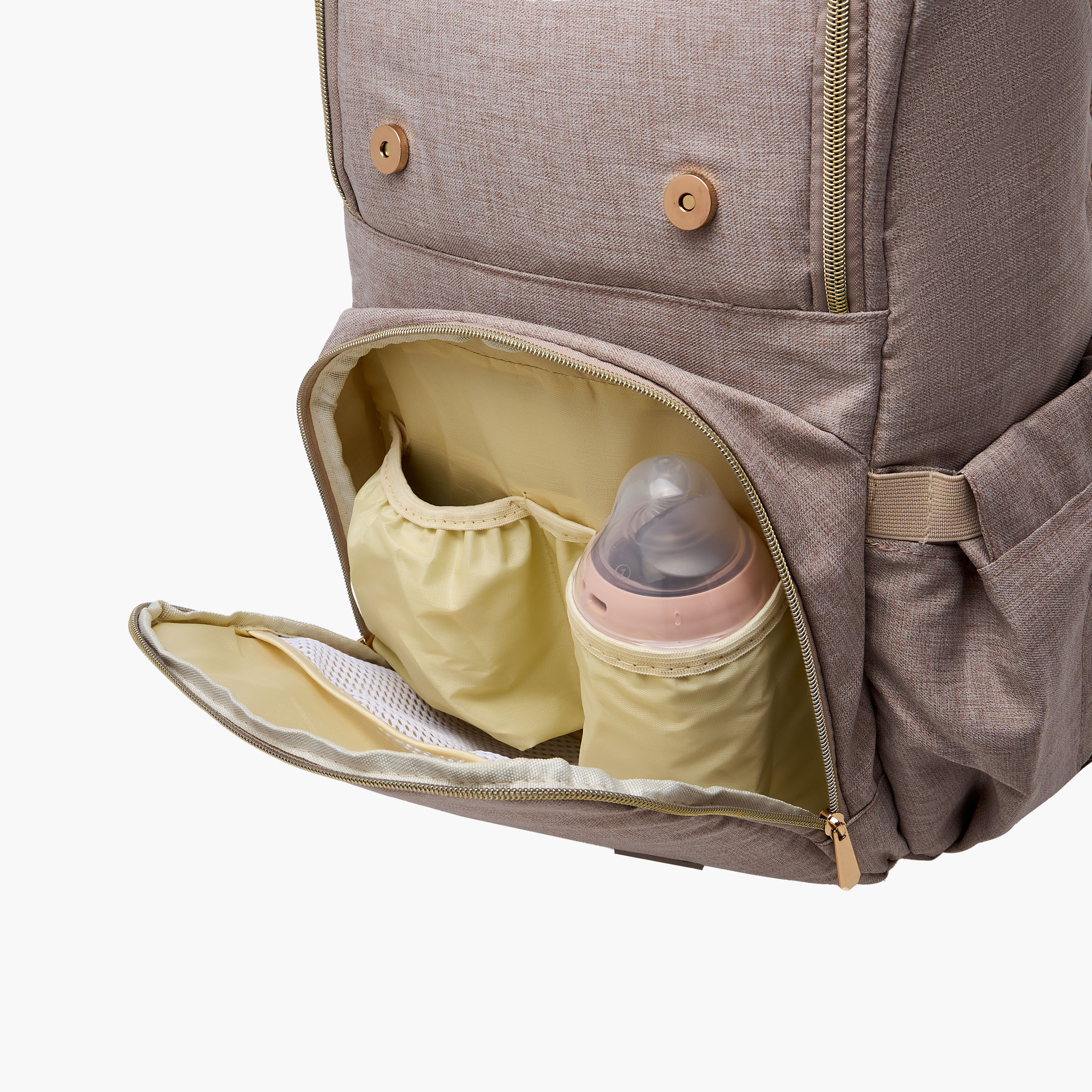 شنطة ظهر حفاضات سادة بطيّة إغلاق وحمالات قابلة للتعديل من جونيورز-baby-gear-diaperbags-image-10