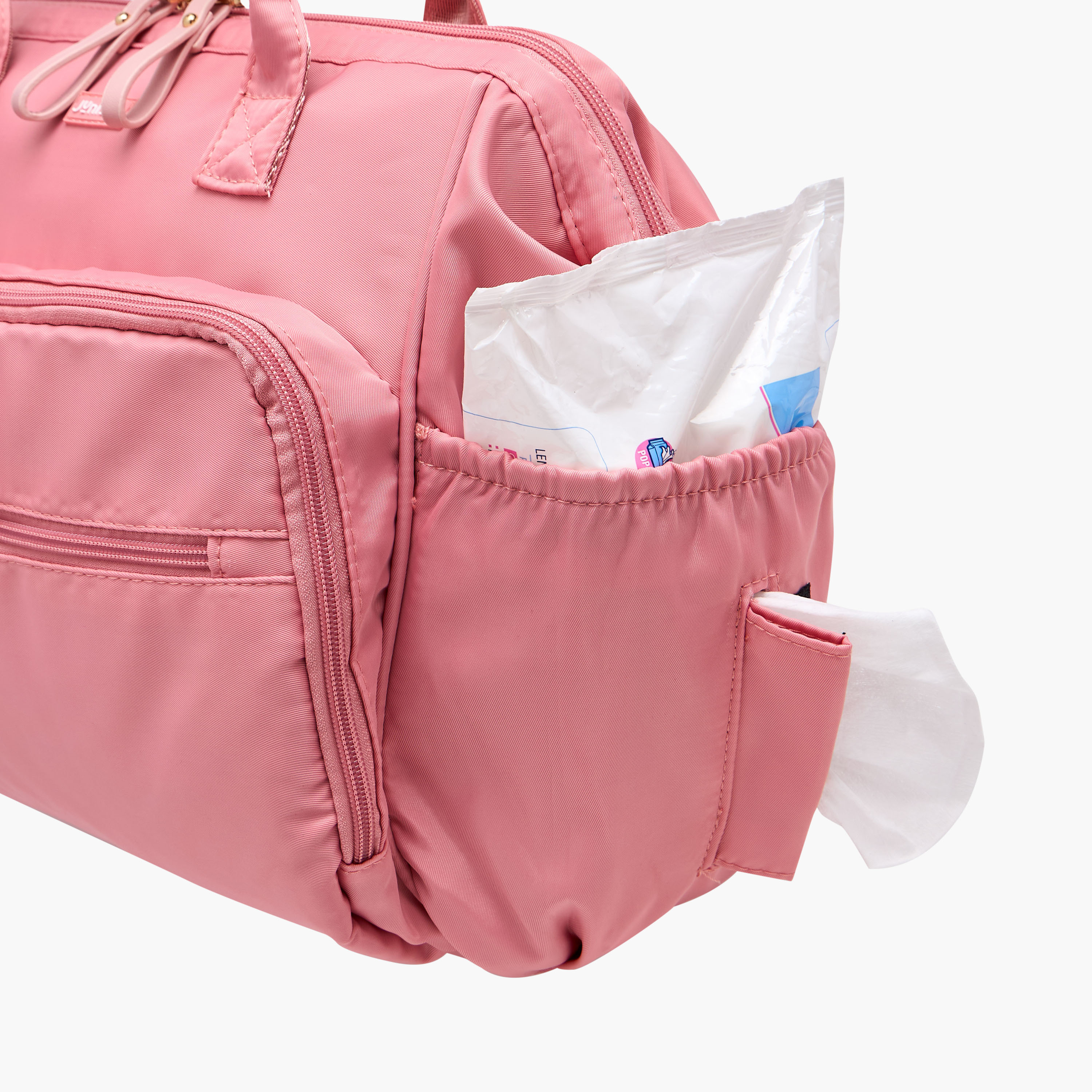 Juniors Solid Diaper Bag with Double Handle and Zip Closure-baby-diapering-diaperbags-image-10