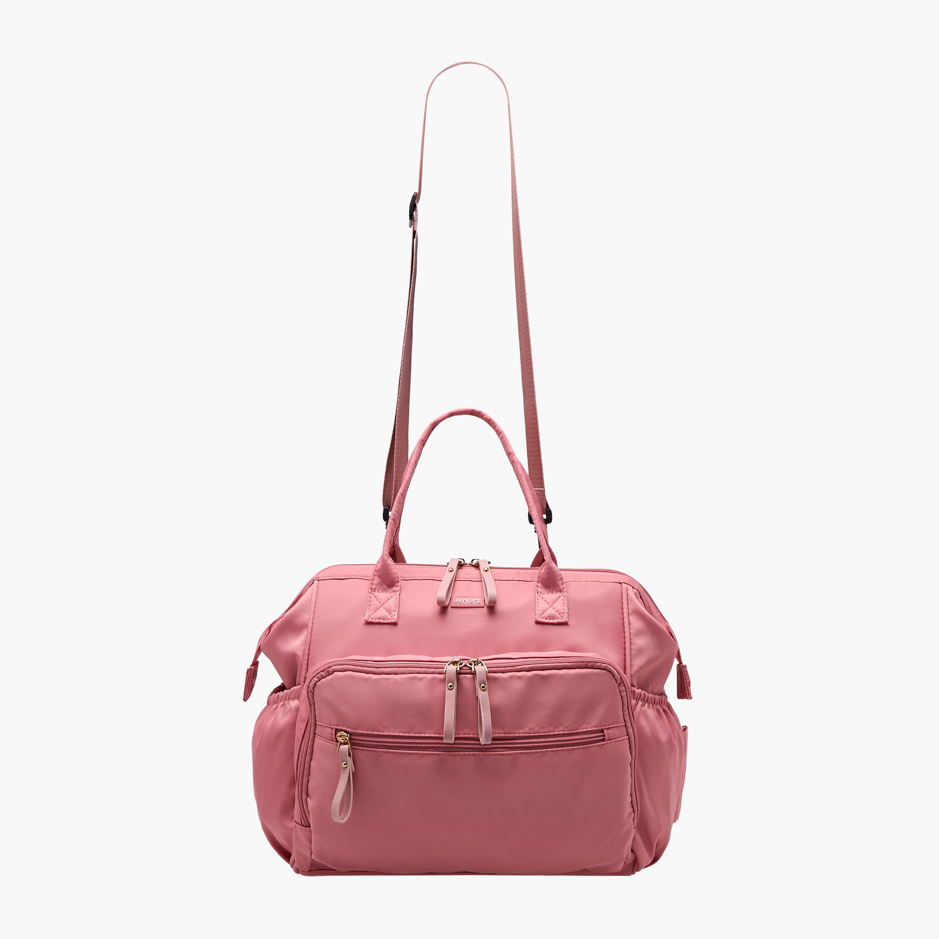 Juniors Solid Diaper Bag with Double Handle and Zip Closure-baby-diapering-diaperbags-image-2