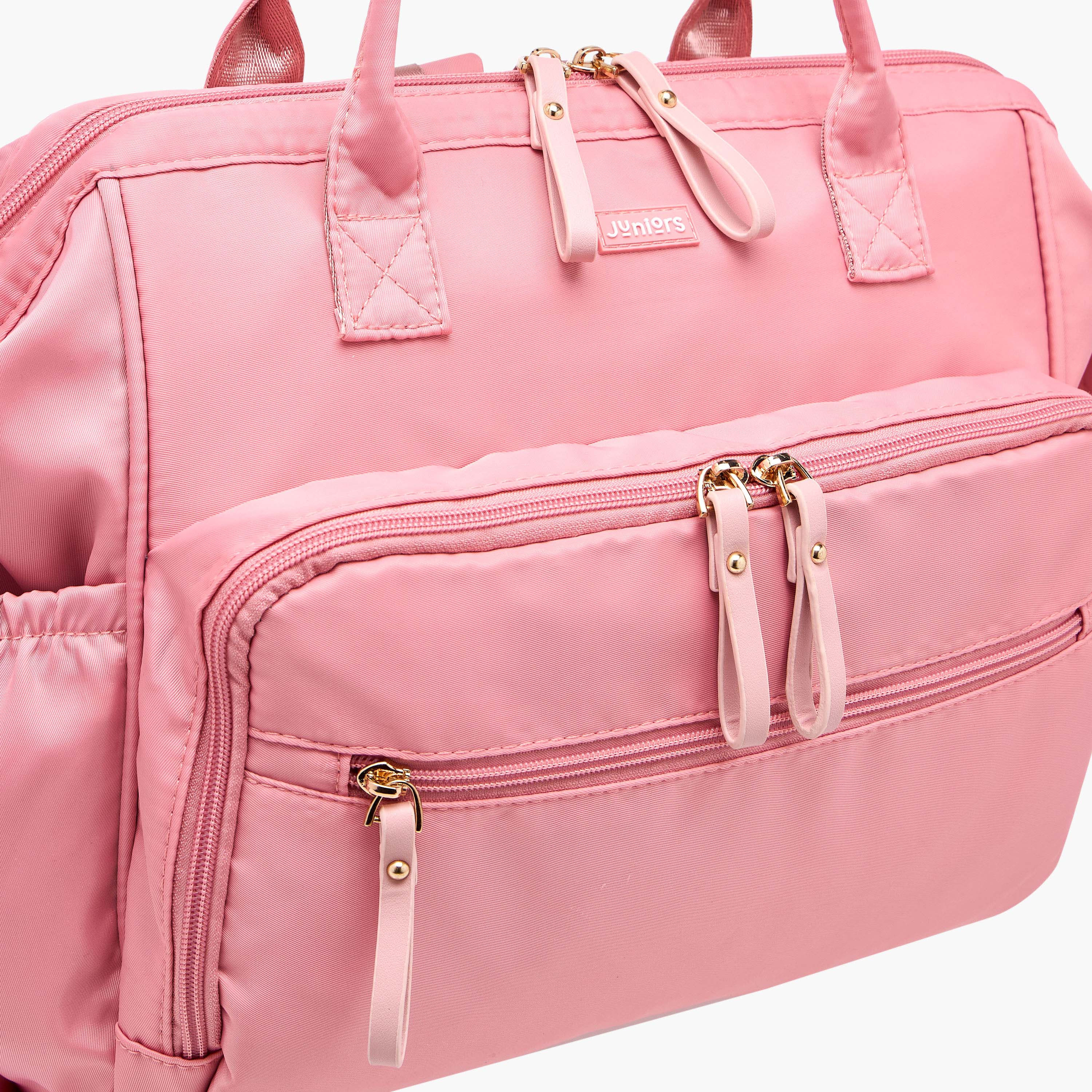 Juniors Solid Diaper Bag with Double Handle and Zip Closure-baby-diapering-diaperbags-image-9