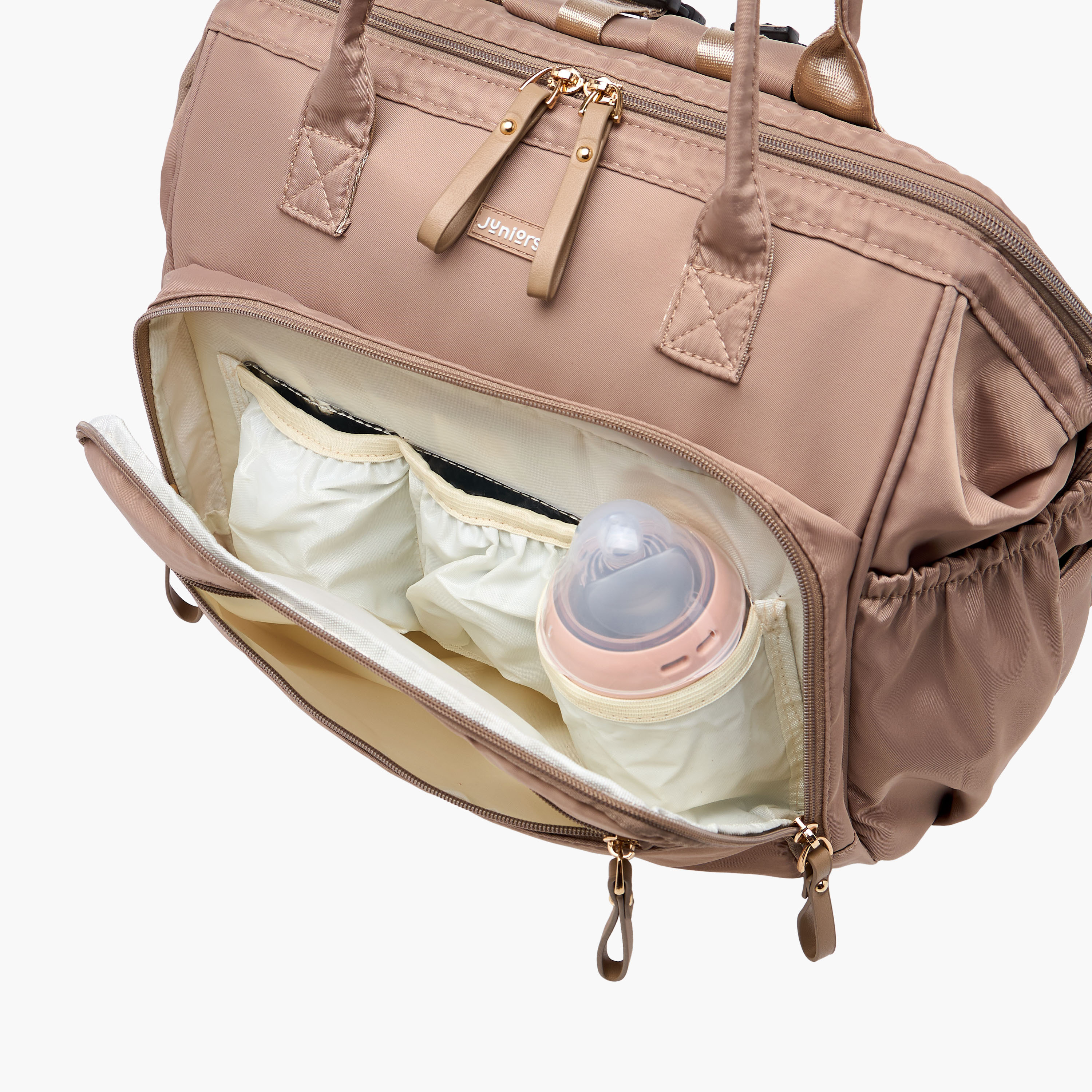 Juniors Solid Diaper Bag with Double Handle and Zip Closure-baby-gear-diaperbags-image-11