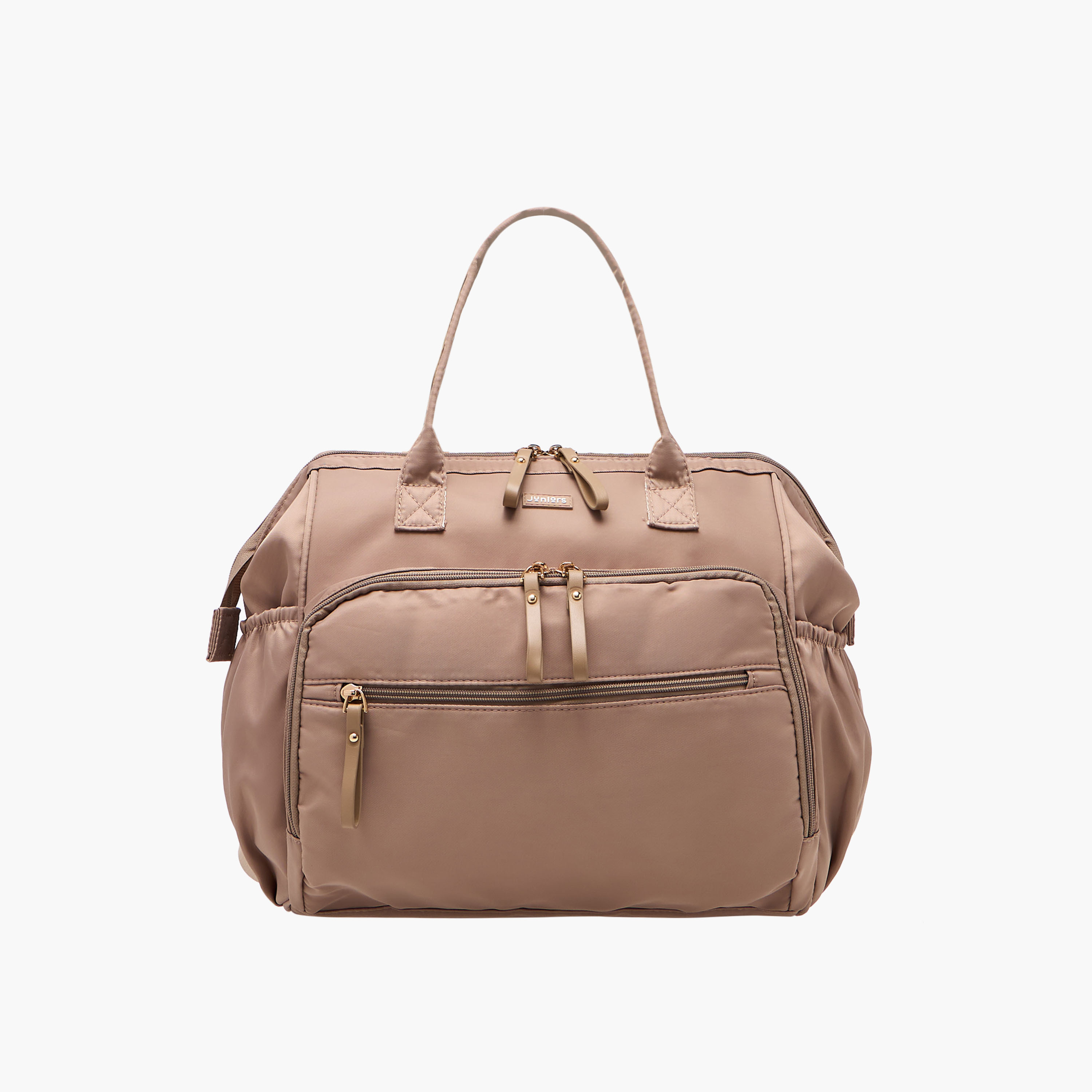 Juniors Solid Diaper Bag with Double Handle and Zip Closure-baby-gear-diaperbags-image-3