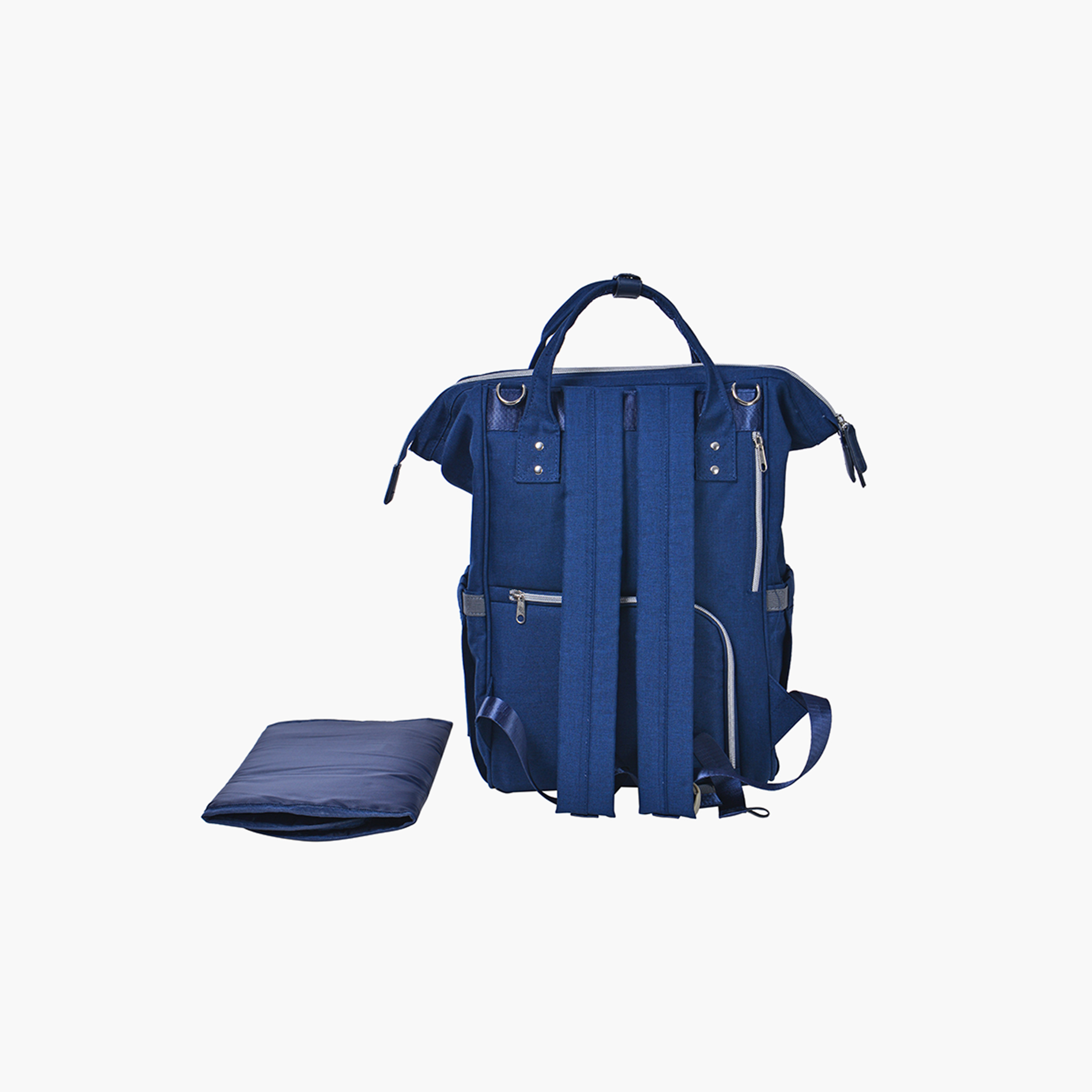 شنطة ظهر حفاضات مبطنة بسحّاب إغلاق وحمالات قابلة للتعديل من جونيورز-baby-diapering-diaperbags-image-5