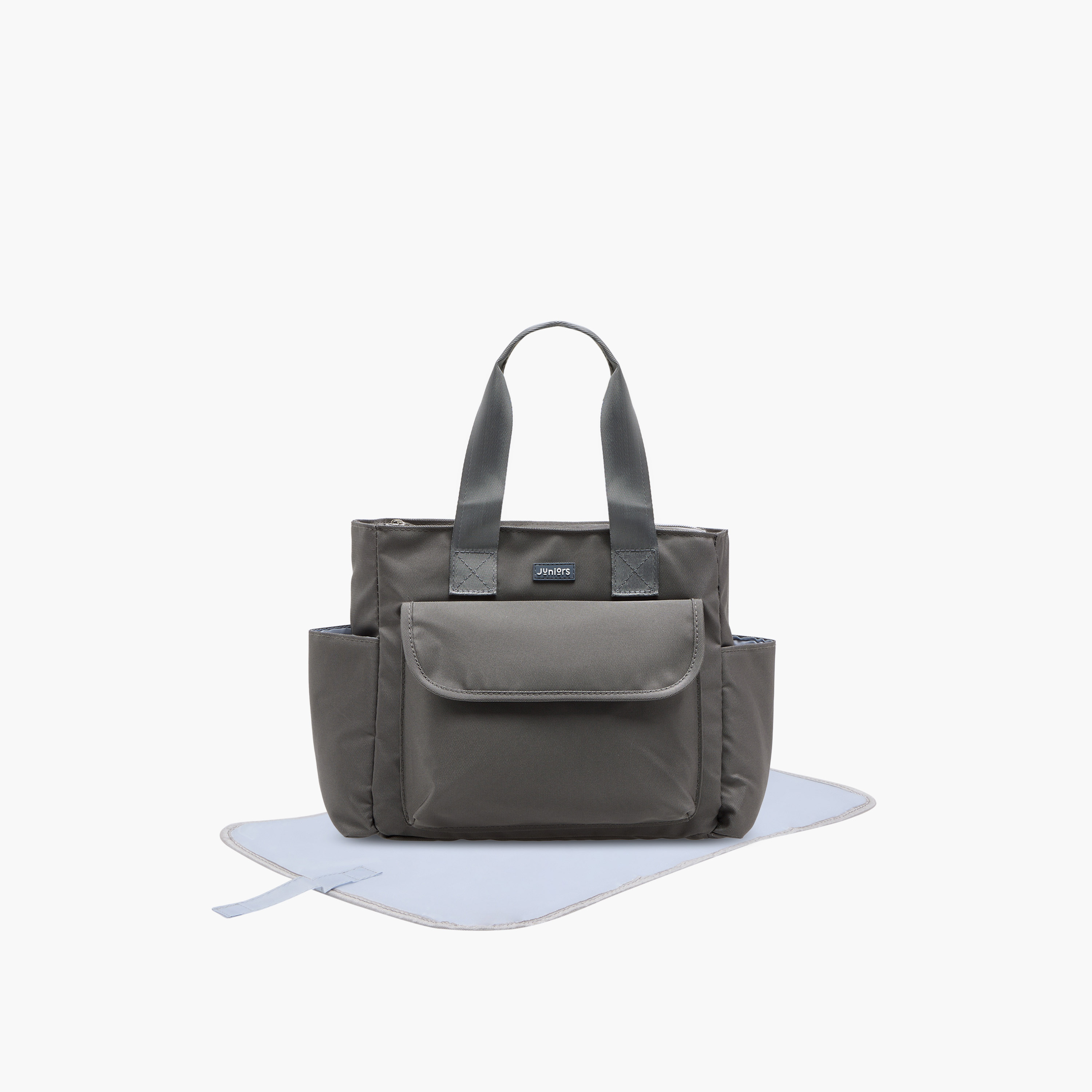 Juniors Solid Diaper Bag with Double Handle and Zip Closure-baby-diapering-diaperbags-image-1
