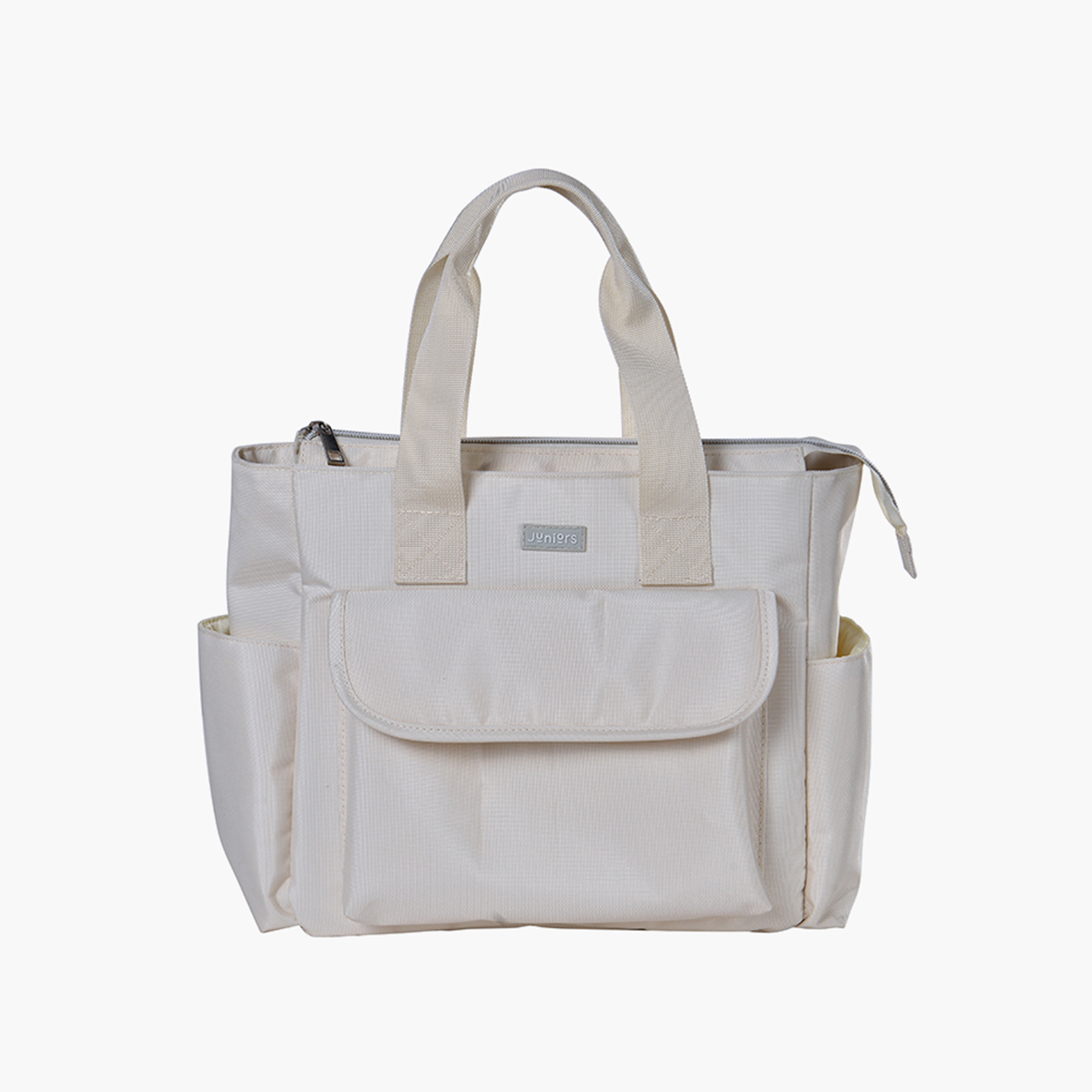 Juniors Solid Diaper Bag with Double Handle and Zip Closure-baby-gear-diaperbags-image-1