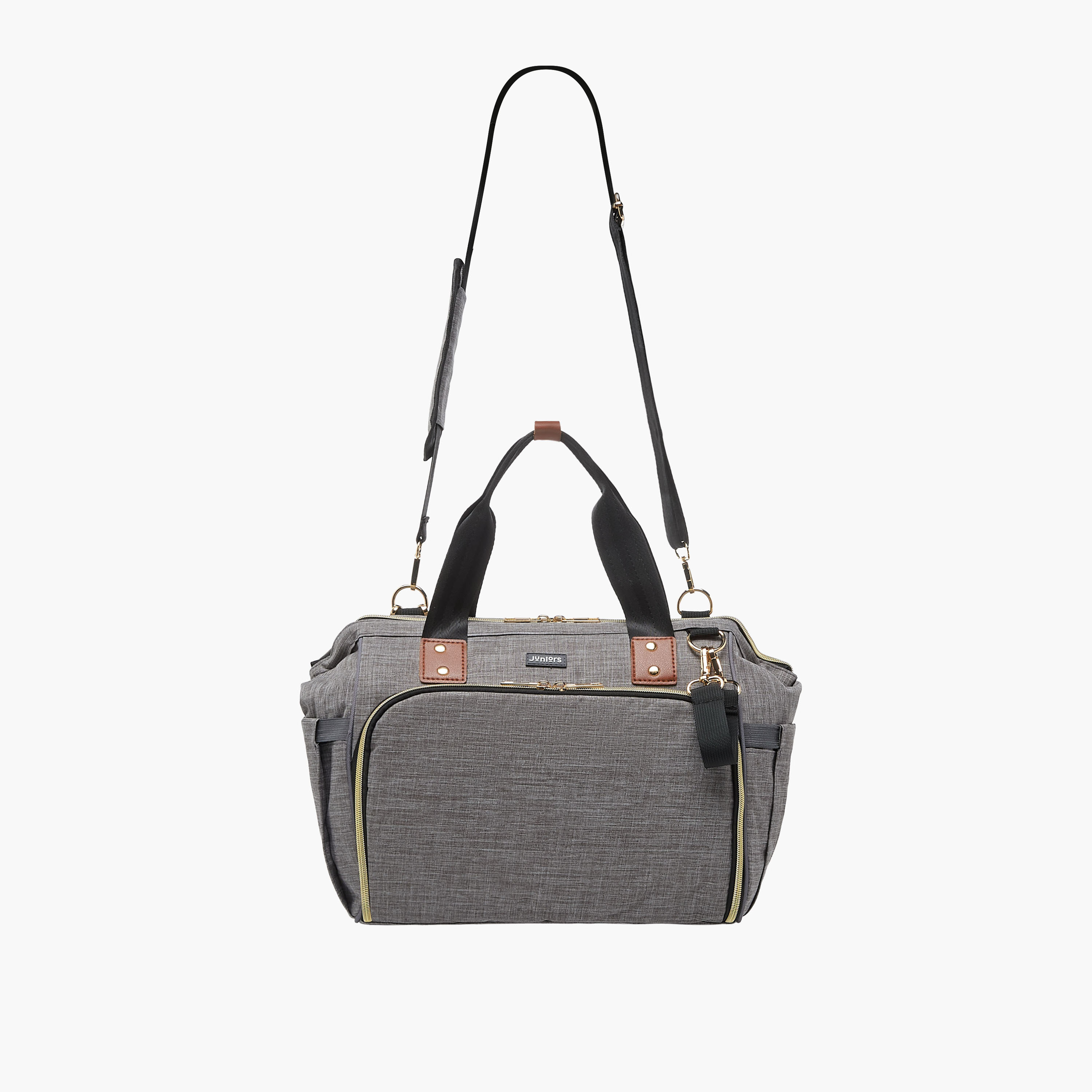 Juniors Solid Diaper Bag with Double Handle and Zip Closure-baby-diapering-diaperbags-image-1