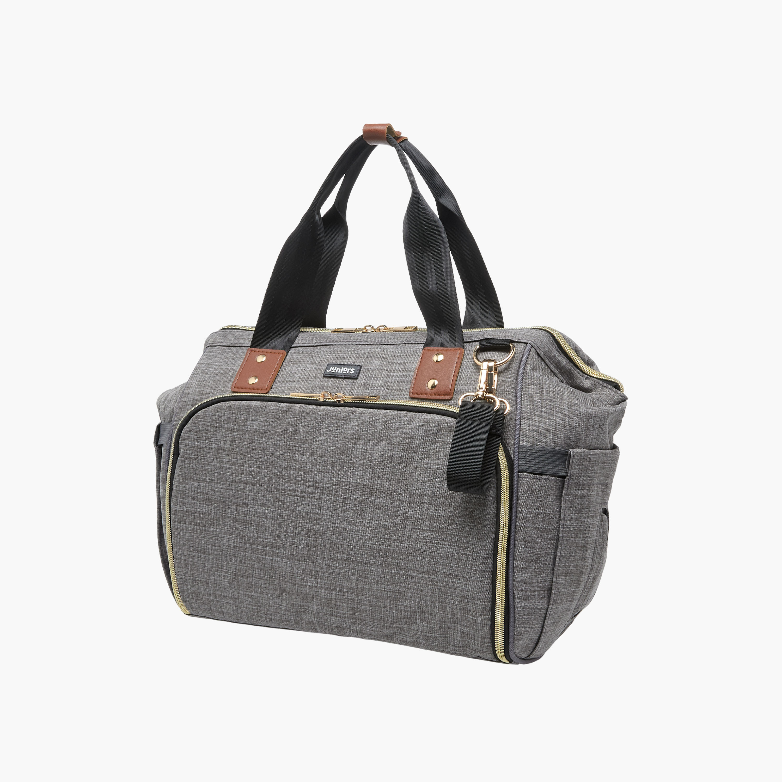 Juniors Solid Diaper Bag with Double Handle and Zip Closure-baby-diapering-diaperbags-image-2