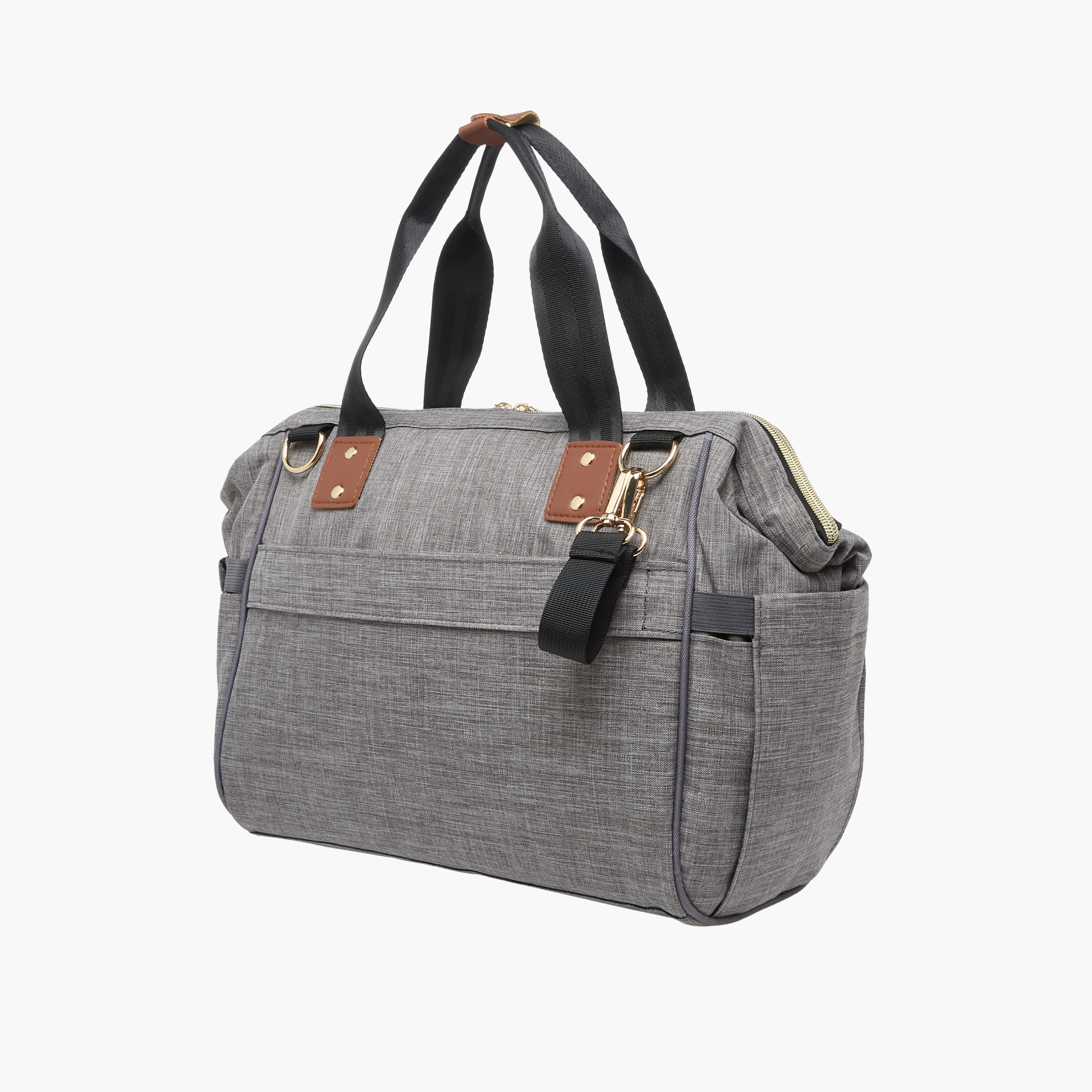 Juniors Solid Diaper Bag with Double Handle and Zip Closure-baby-diapering-diaperbags-image-4