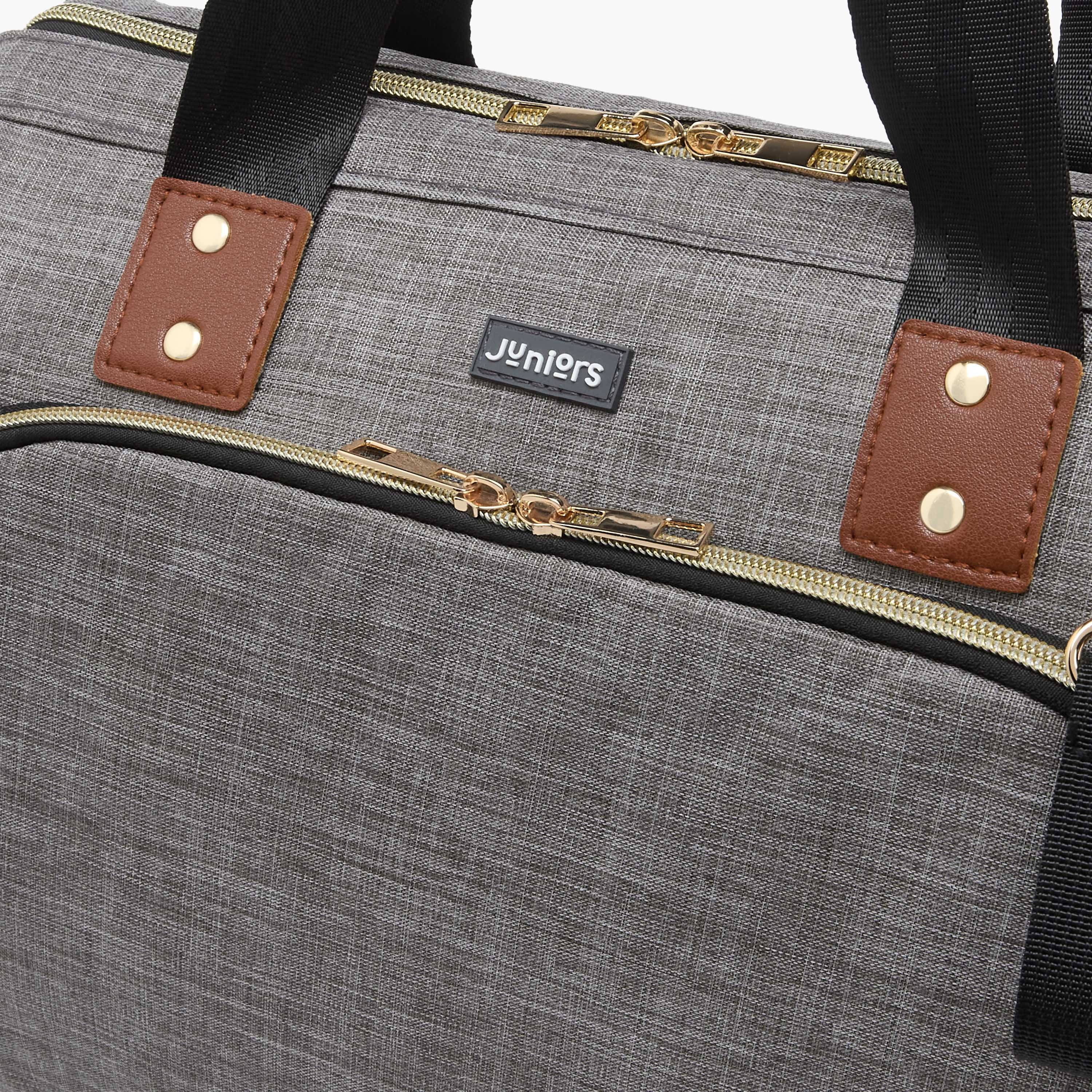 Juniors Solid Diaper Bag with Double Handle and Zip Closure-baby-diapering-diaperbags-image-5