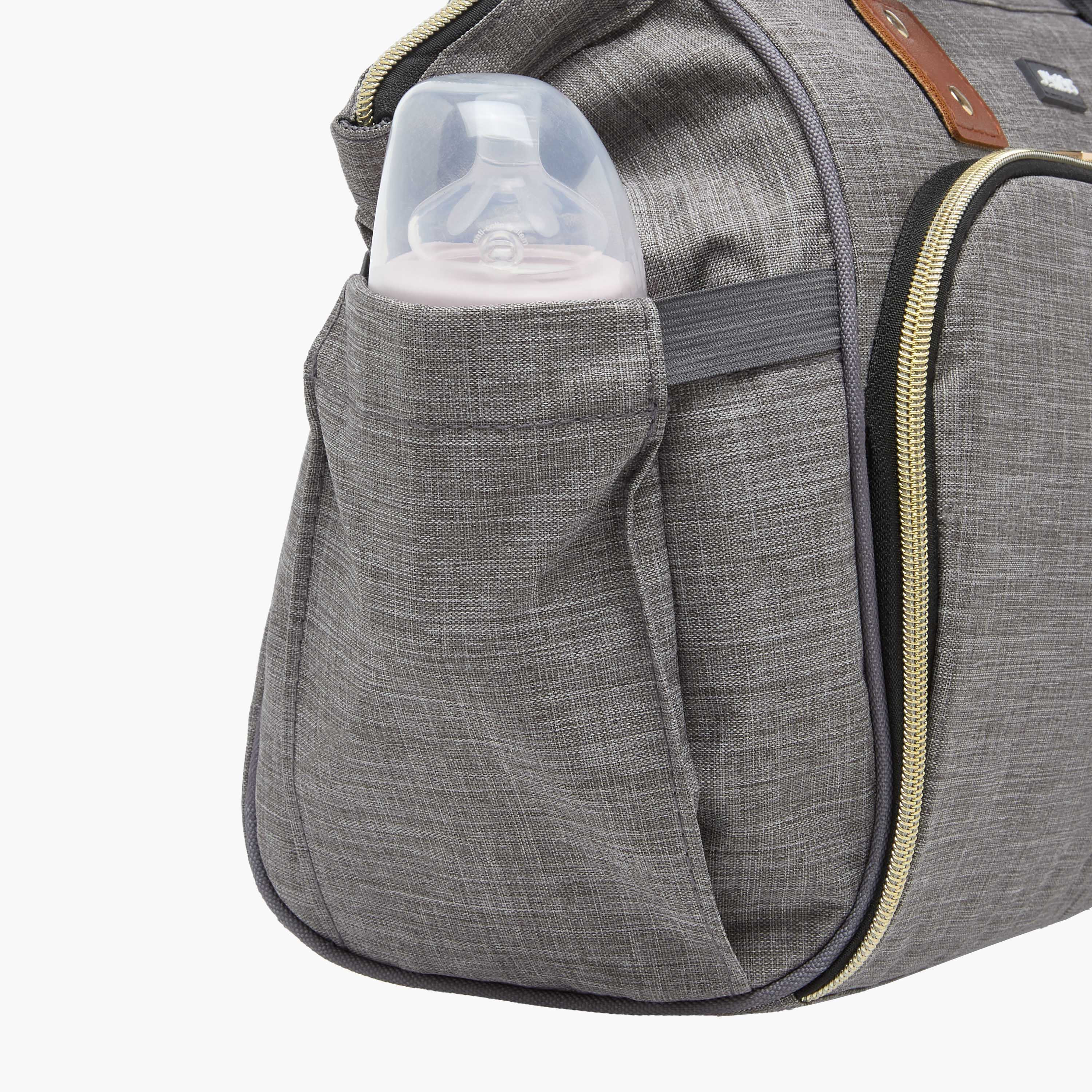 Juniors Solid Diaper Bag with Double Handle and Zip Closure-baby-diapering-diaperbags-image-7