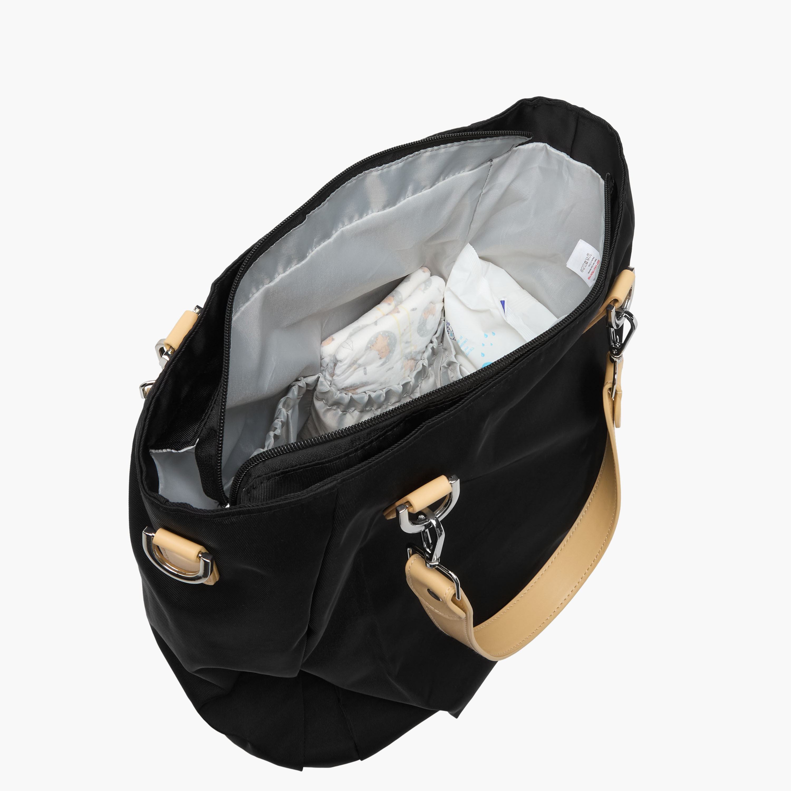Juniors Solid Diaper Bag with Double Handle and Zip Closure-baby-diapering-diaperbags-image-11