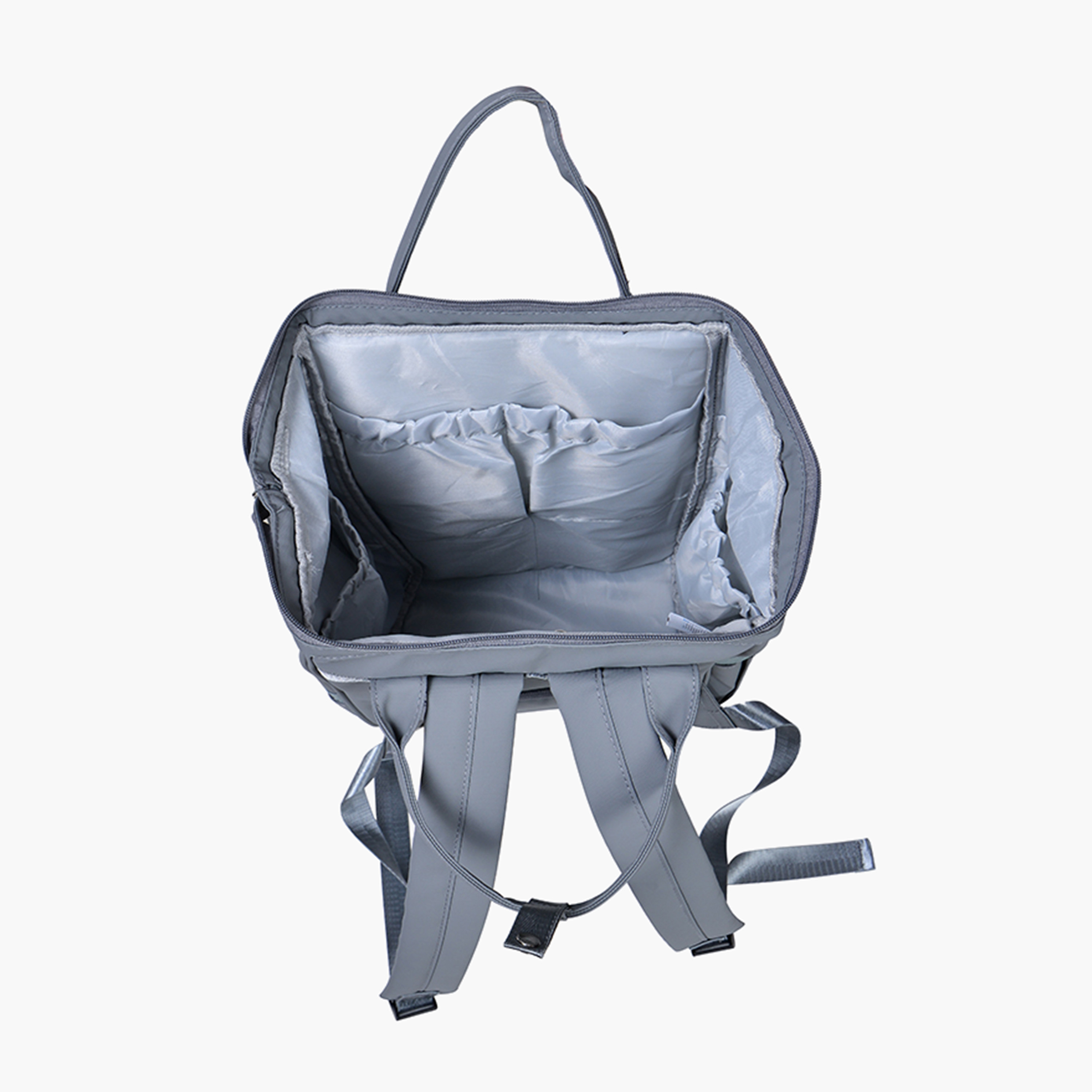 Juniors Bear Applique Diaper Backpack with Adjustable Straps and Zip Closure-baby-diapering-diaperbags-image-3