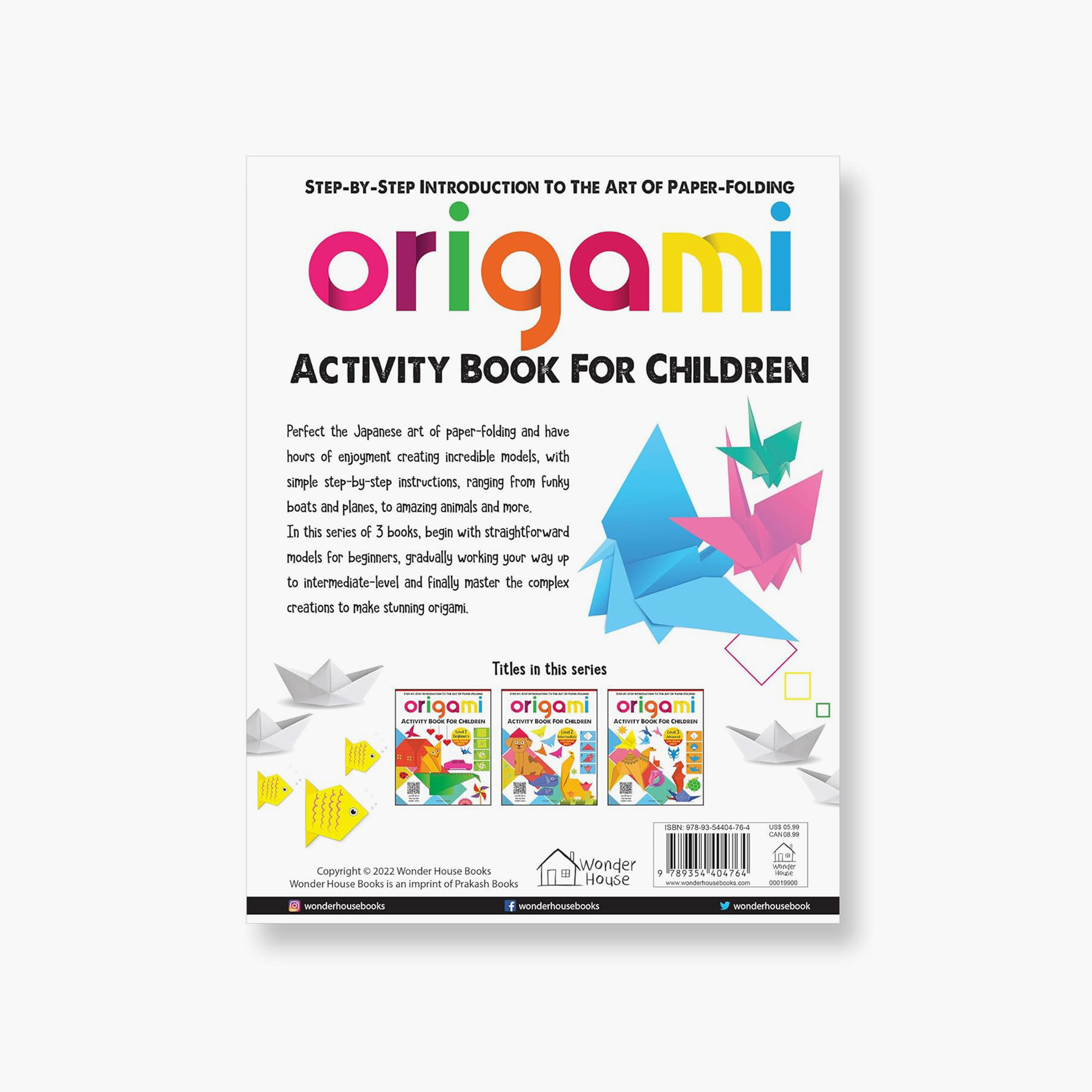 مقدمة خطوة بخطوة للأوريغامي لفن طي الورق - كتب وندر هاوس-books-english-childrenbooks-image-2
